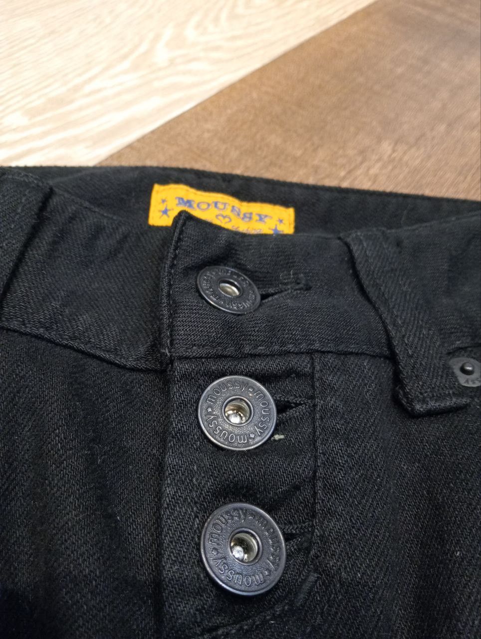 If Six Was Nine MOUSSY JAPAN BLACK JEANS WITH LACE UP SIDE Size 25" / US 0 / IT 36 - 5 Thumbnail