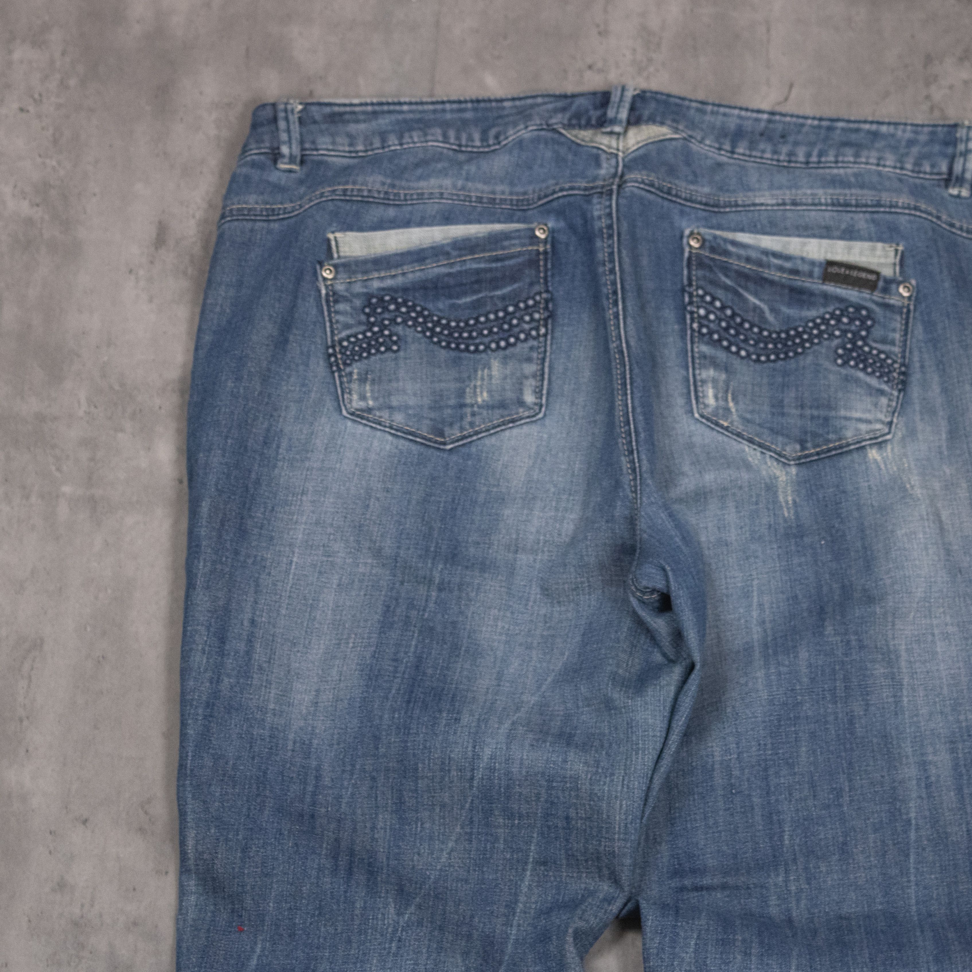 True Religion VTG Y2K Love & Legend Bootcut Low Rise Denim Jeans Size US 40 / EU 56 - 15 Thumbnail