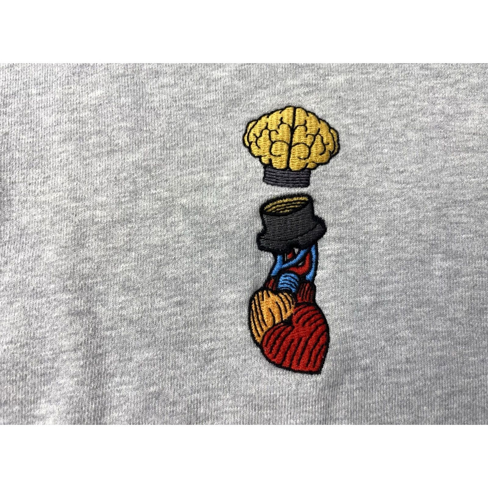 Billionaire Boys Club Billionaire Boys Club BBC Hoodie Mens Medium Gray Heart Mind Body Sweatshirt Size US M / EU 48-50 / 2 - 2 Thumbnail