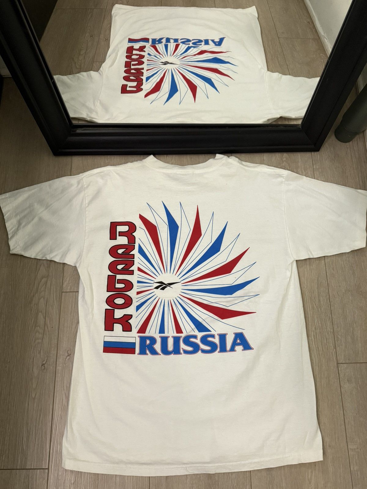 Nike × Reebok × Vintage Vintage / Y2K 1990s Russian Reebok Signed Shirt Size US XXL / EU 58 / 5 - 1 Thumbnail