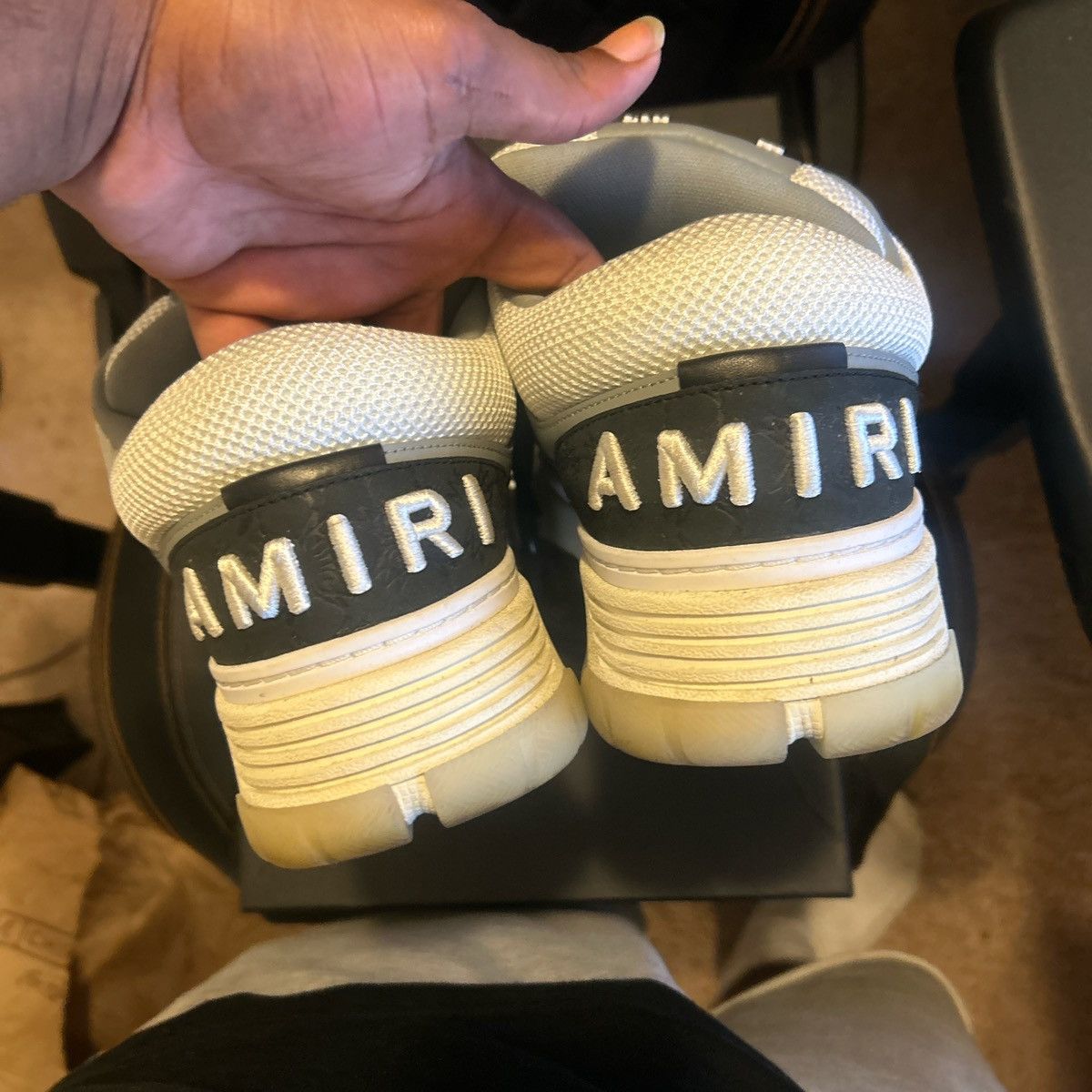 Amiri Amiri MA-1 black and white Size US 13 / EU 46 - 2 Thumbnail