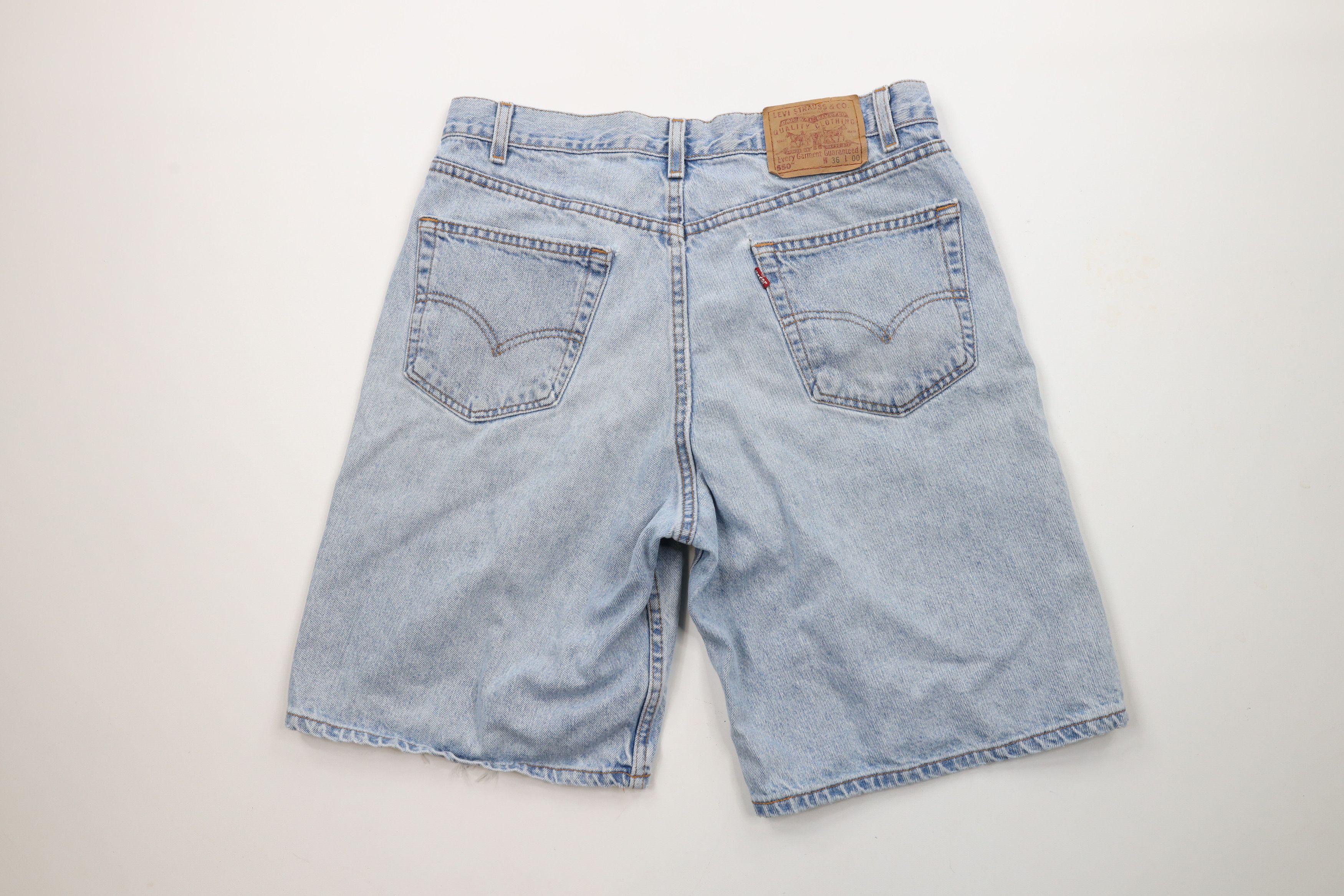 Levi's × Vintage Vintage Y2K 2000 Levis 550 Fit Denim Shorts Jorts USA Size US 34 / EU 50 - 10 Thumbnail