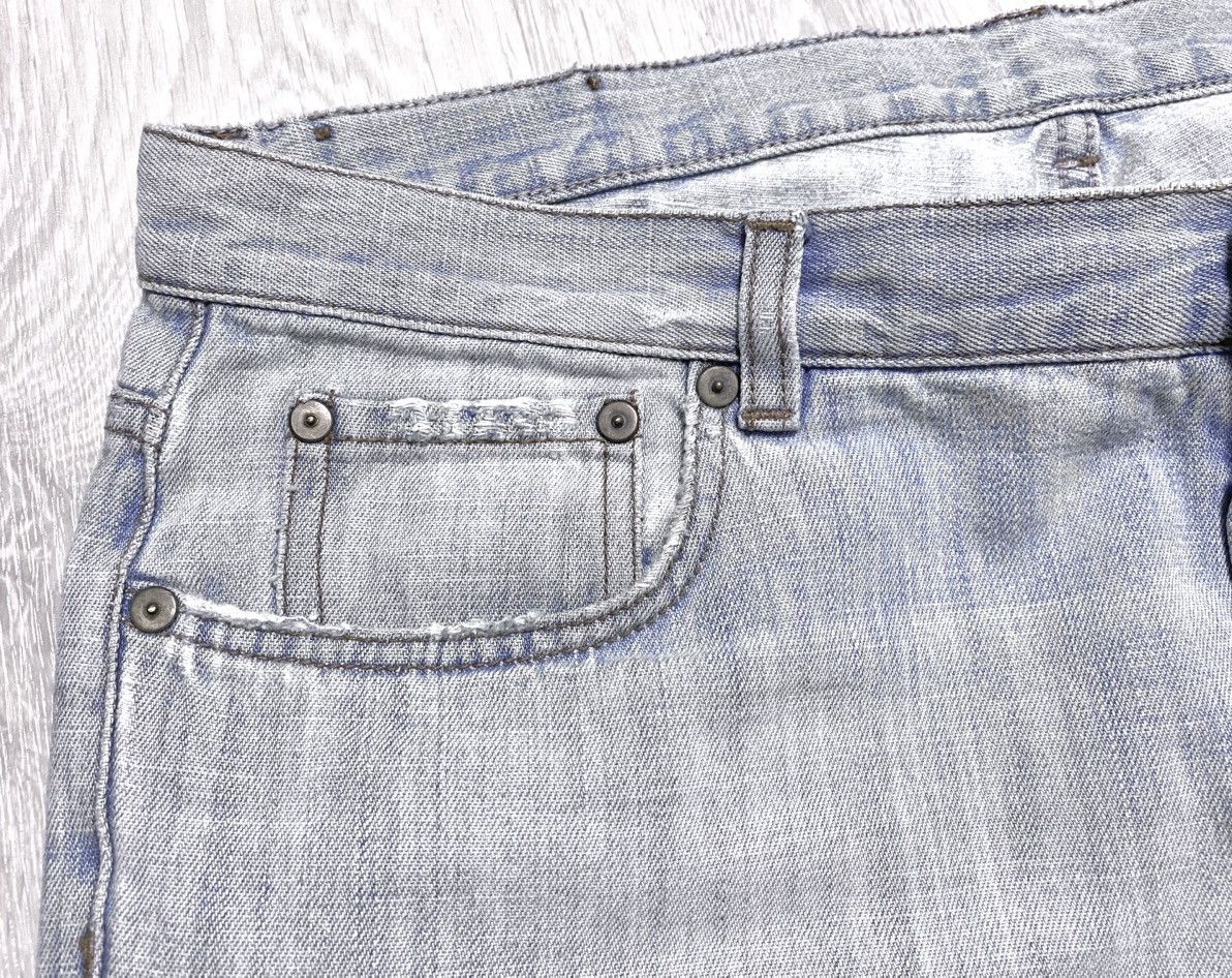 Miu Miu Vintage Archival Miu Miu Washed Blue Distressed Jeans Denim Size US 36 / EU 52 - 9 Thumbnail