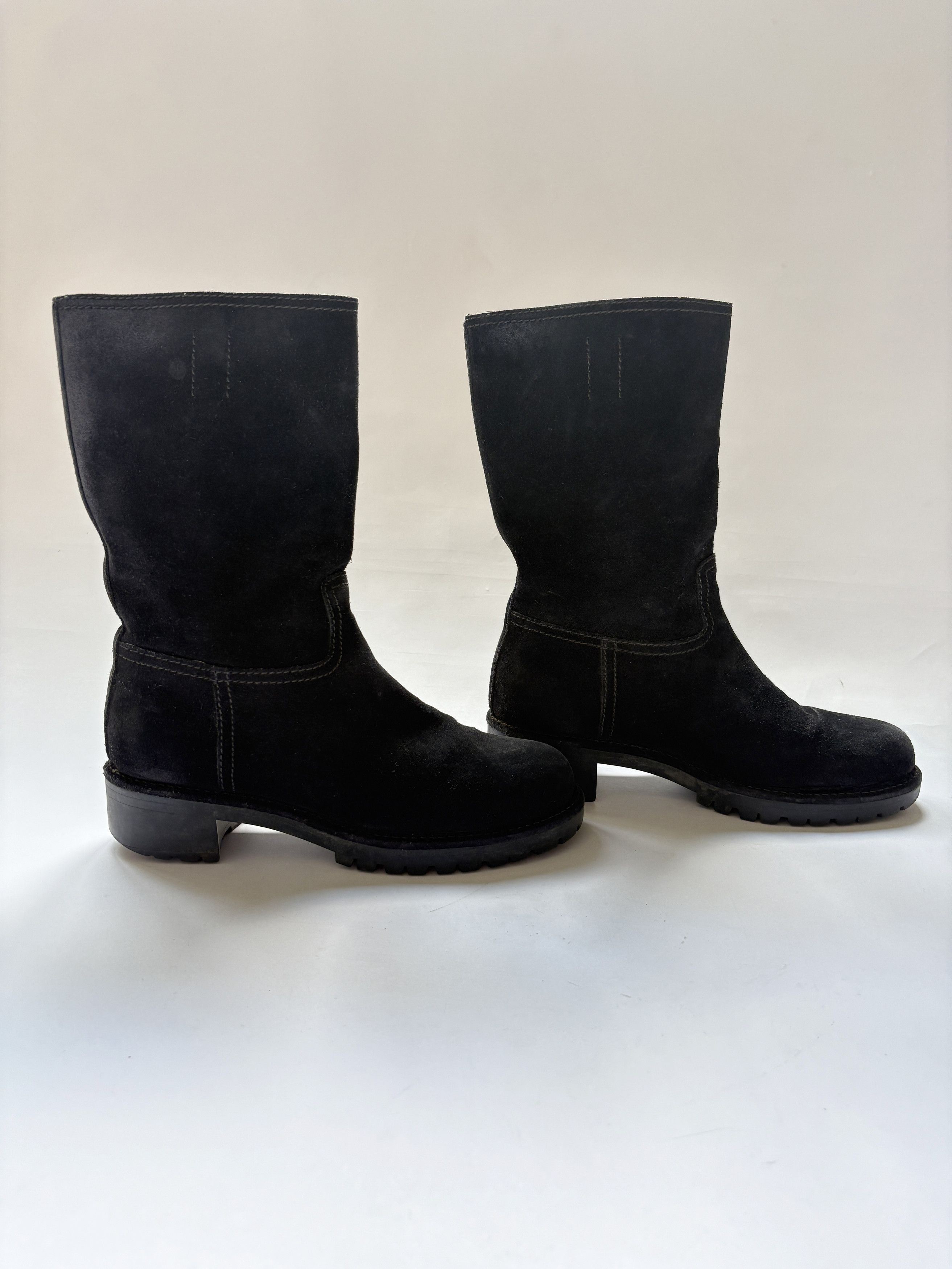 Prada ⚡️QUICK SALE⚡️Prada Sport Linea Rossa Black Suede Boots Size US 9 / IT 39 - 4 Thumbnail