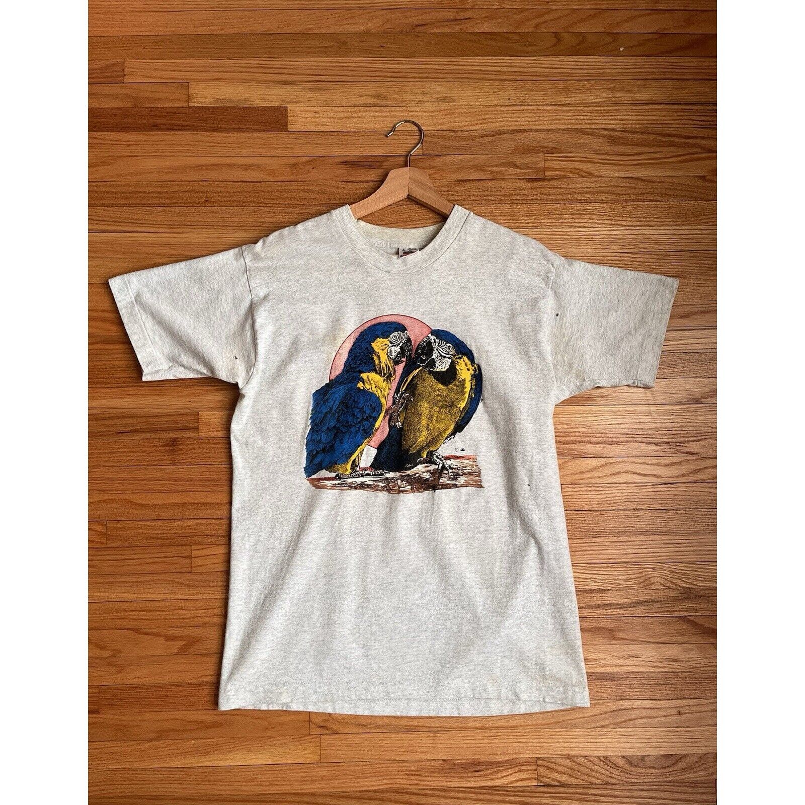 Vintage VINTAGE SINGLE STITCH ANIMAL BIRD PARROT GRAPHIC T SHIRT 90S Size US L / EU 52-54 / 3 - 2 Thumbnail