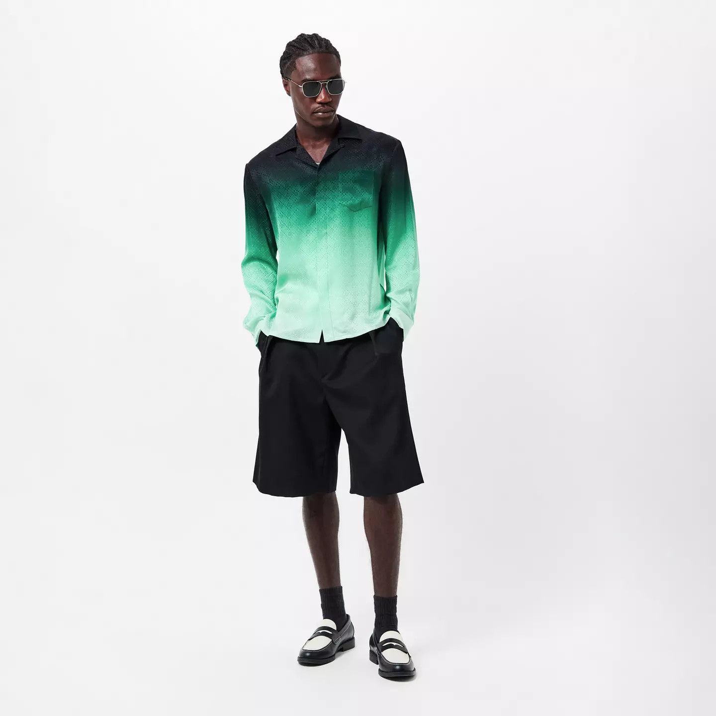 Casablanca o1g2r1mq0426 Mono Long Sleeve Relaxed Fit Bowling Shirt Size US M / EU 48-50 / 2 - 6 Thumbnail