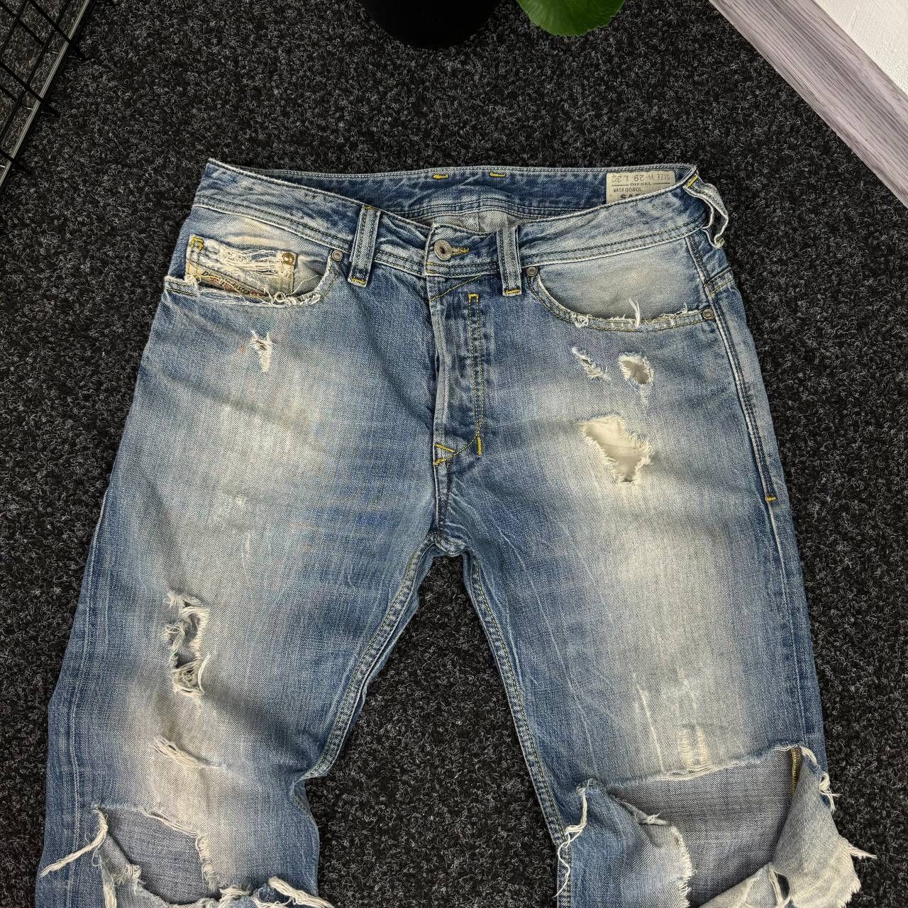 Diesel Rare Diesel Distressed Pants Vintage Avant Garde Y2k Style Size US 29 - 8 Thumbnail