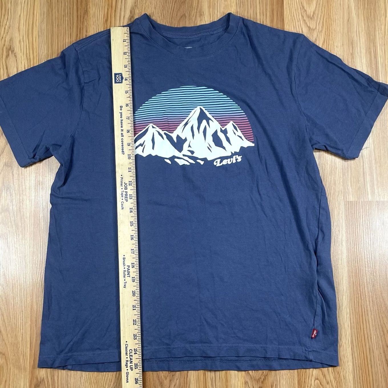 Levi's Levi’s T-Shirt Mens Medium M Navy Blue Graphics CrewNeck Relaxed Fit 100% Cotton Size US M / EU 48-50 / 2 - 3 Thumbnail