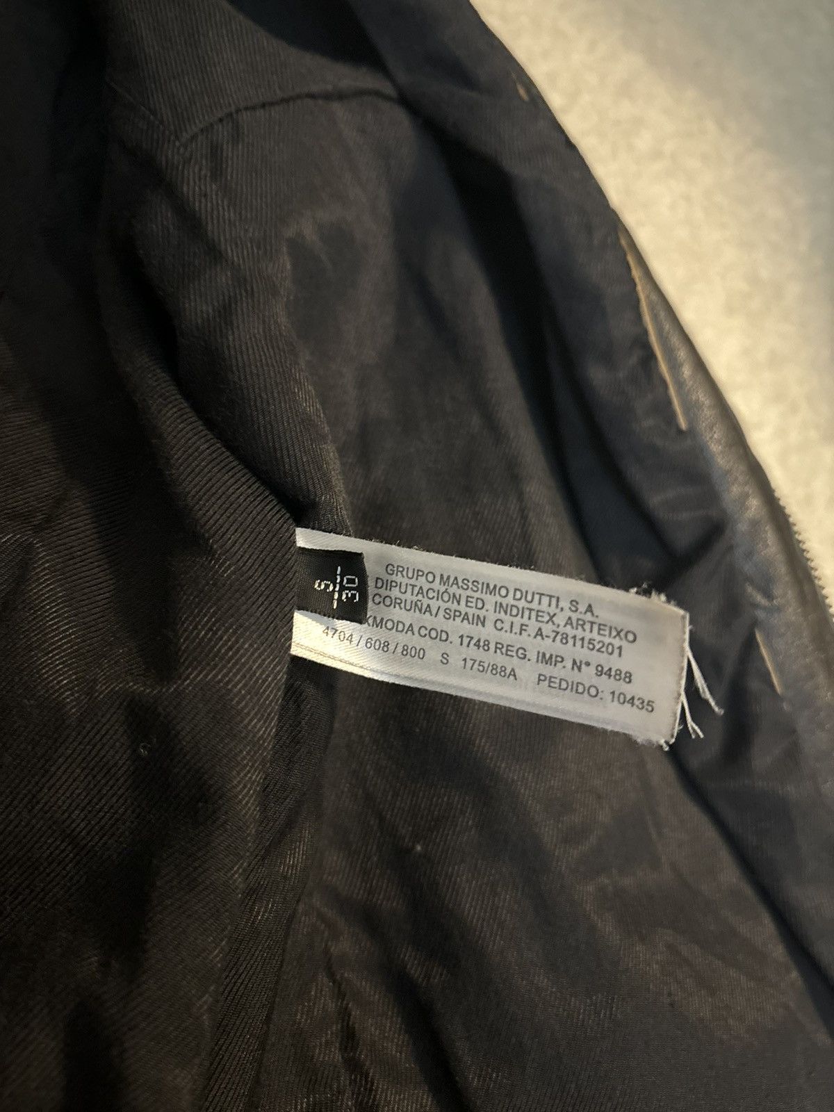 Massimo Dutti Massimo Dutti Zip Up Leather Jacket Black Size S / US 4 / IT 40 - 6 Thumbnail