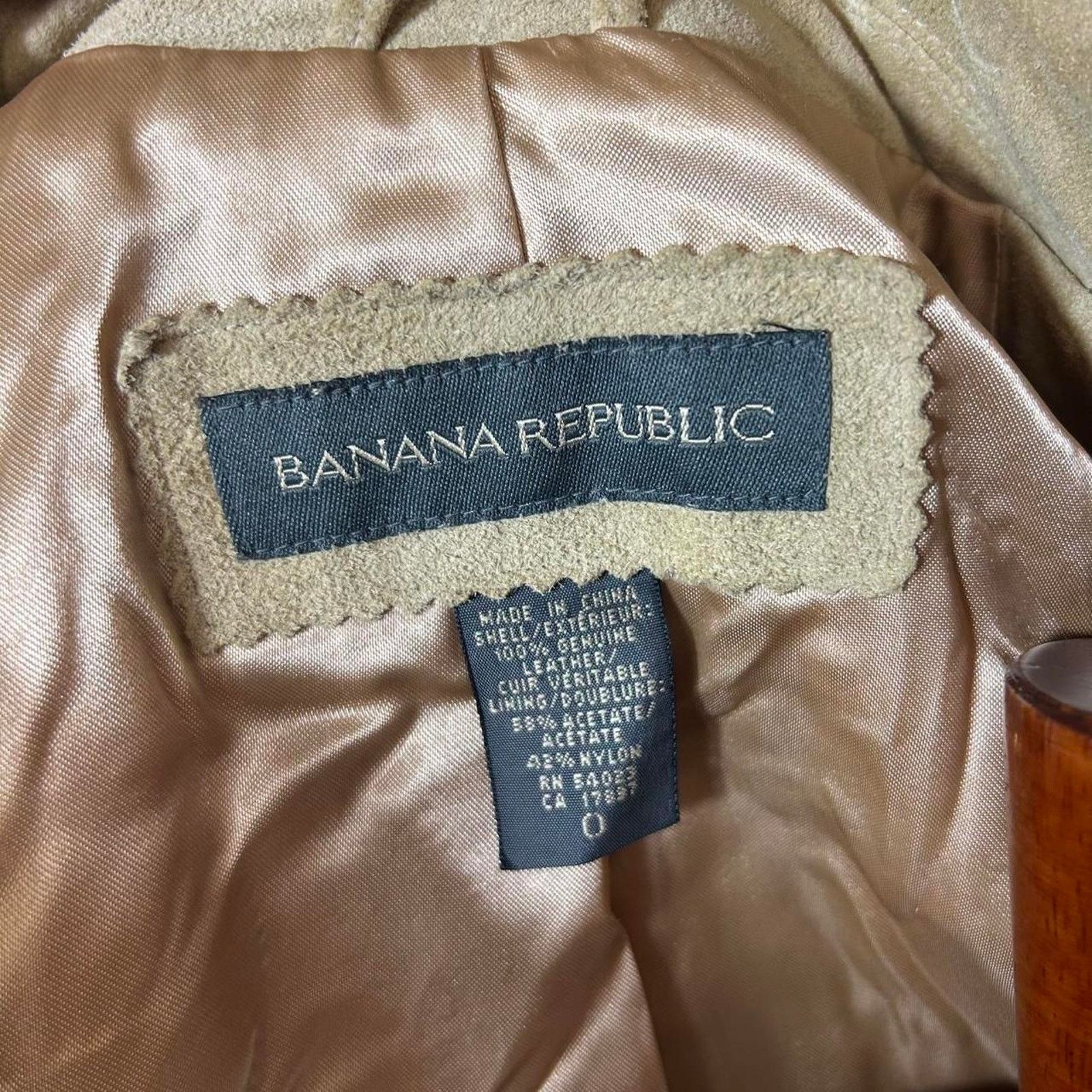 Banana Republic Vintage 90s Banana Republic Suede Genuine Leather Jacket Size XS / US 0-2 / IT 36-38 - 4 Thumbnail