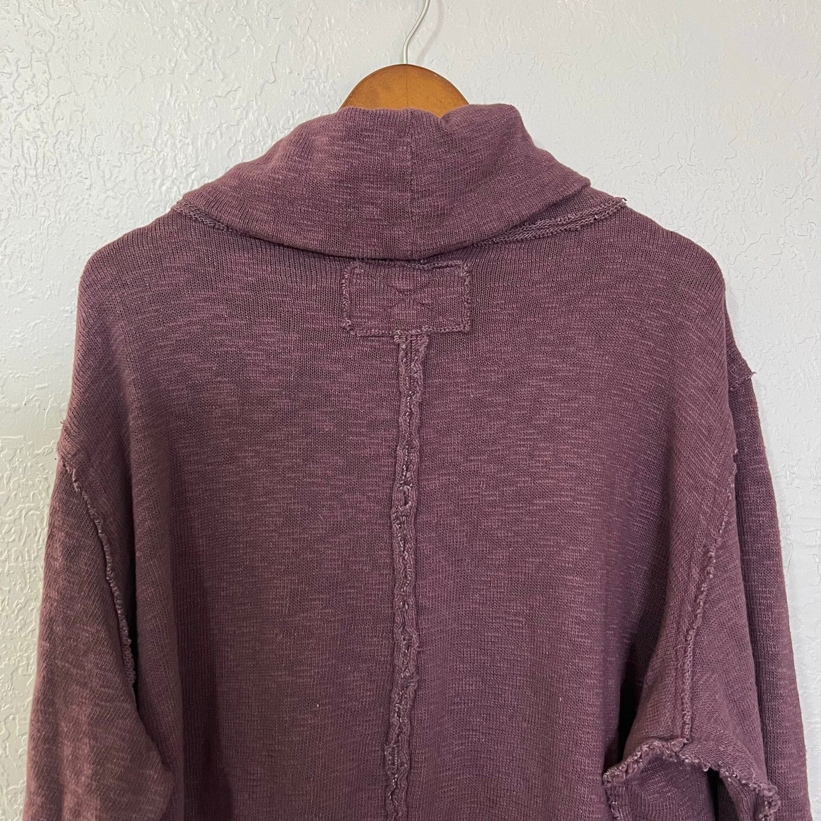 Vintage Free People We The Free Cowl Neck Purple Mauve Oversized M Size M / US 6-8 / IT 42-44 - 12 Thumbnail