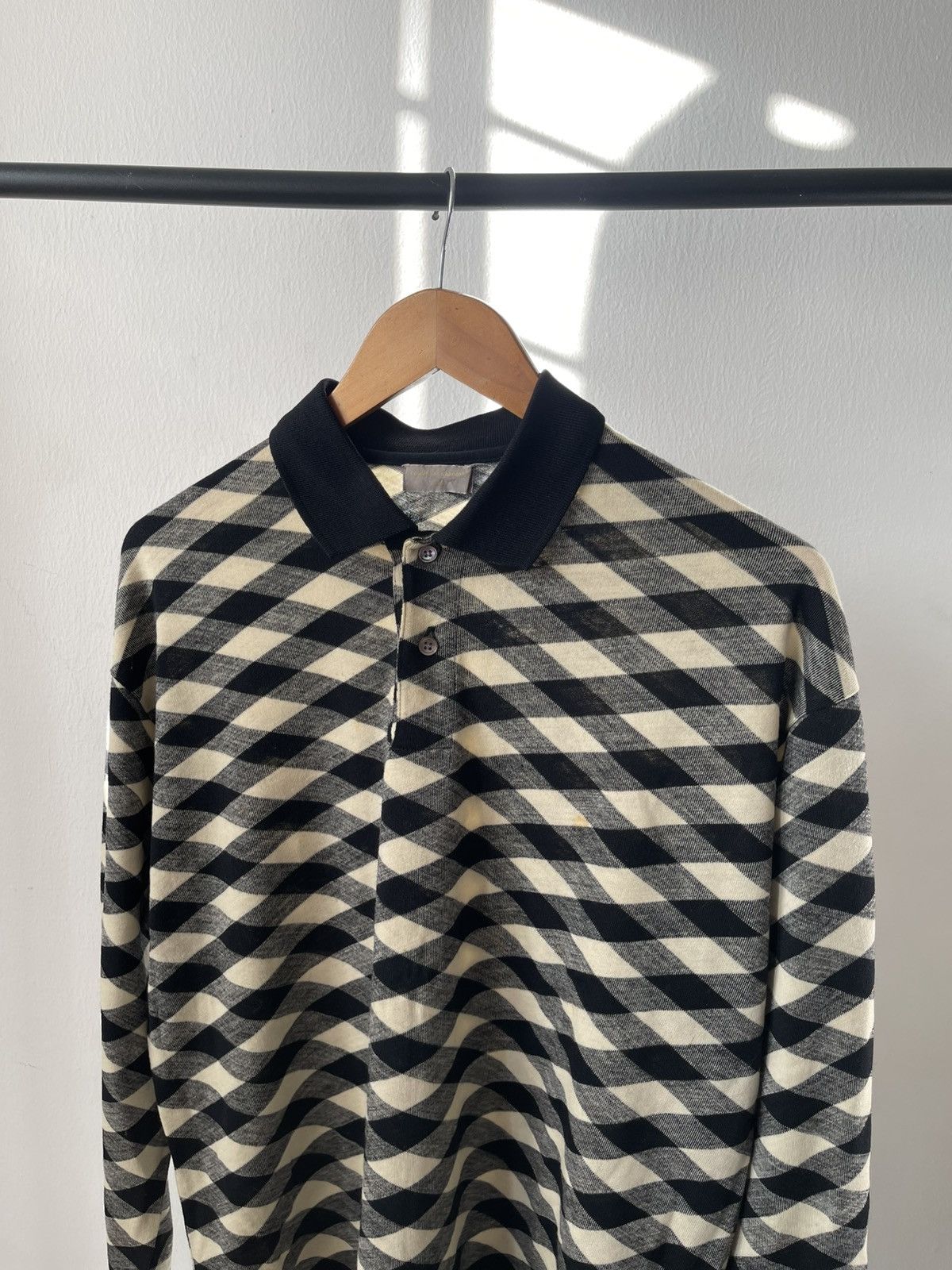 Comme des Garcons Homme Plus 90s Comme Des Garcons Homme Wool Polo Long Sleeve #99 Size US L / EU 52-54 / 3 - 4 Thumbnail