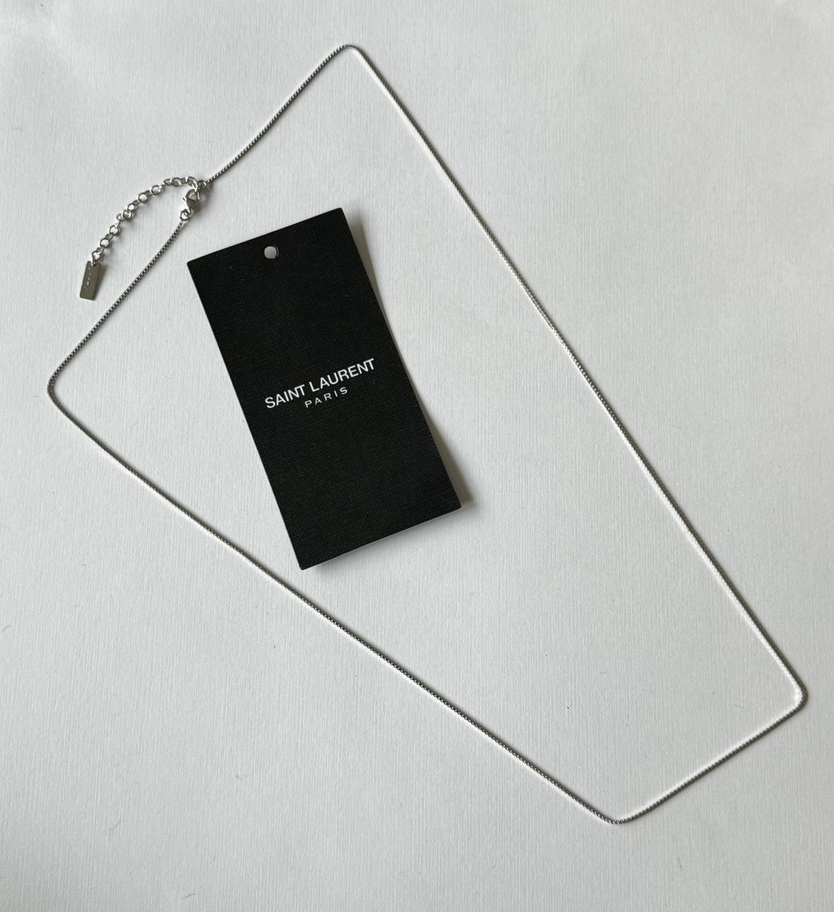 Saint Laurent Paris Saint Laurent Paris Silver Link Adjustable Chain/Necklace Size ONE SIZE - 1 Thumbnail