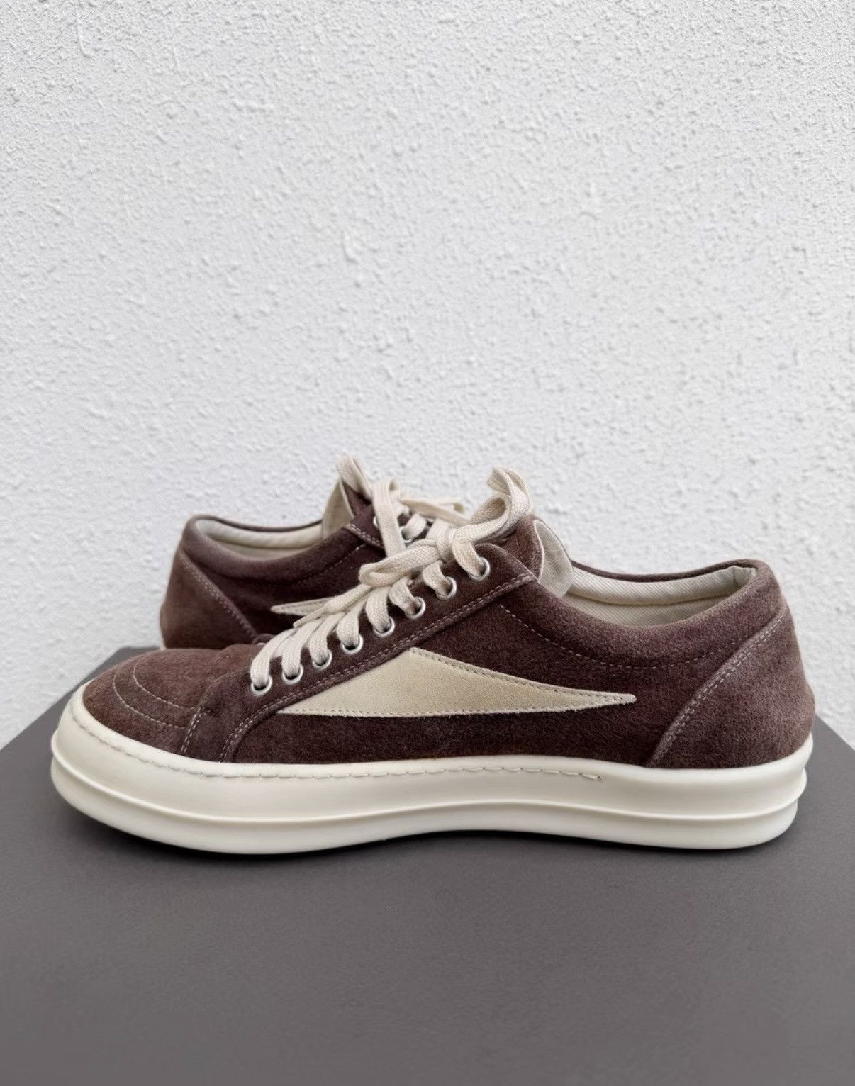 Rick Owens Rick Owens DRKSHDW high-top sneakers, burgundy suede Size US 8 / EU 41 - 5 Thumbnail