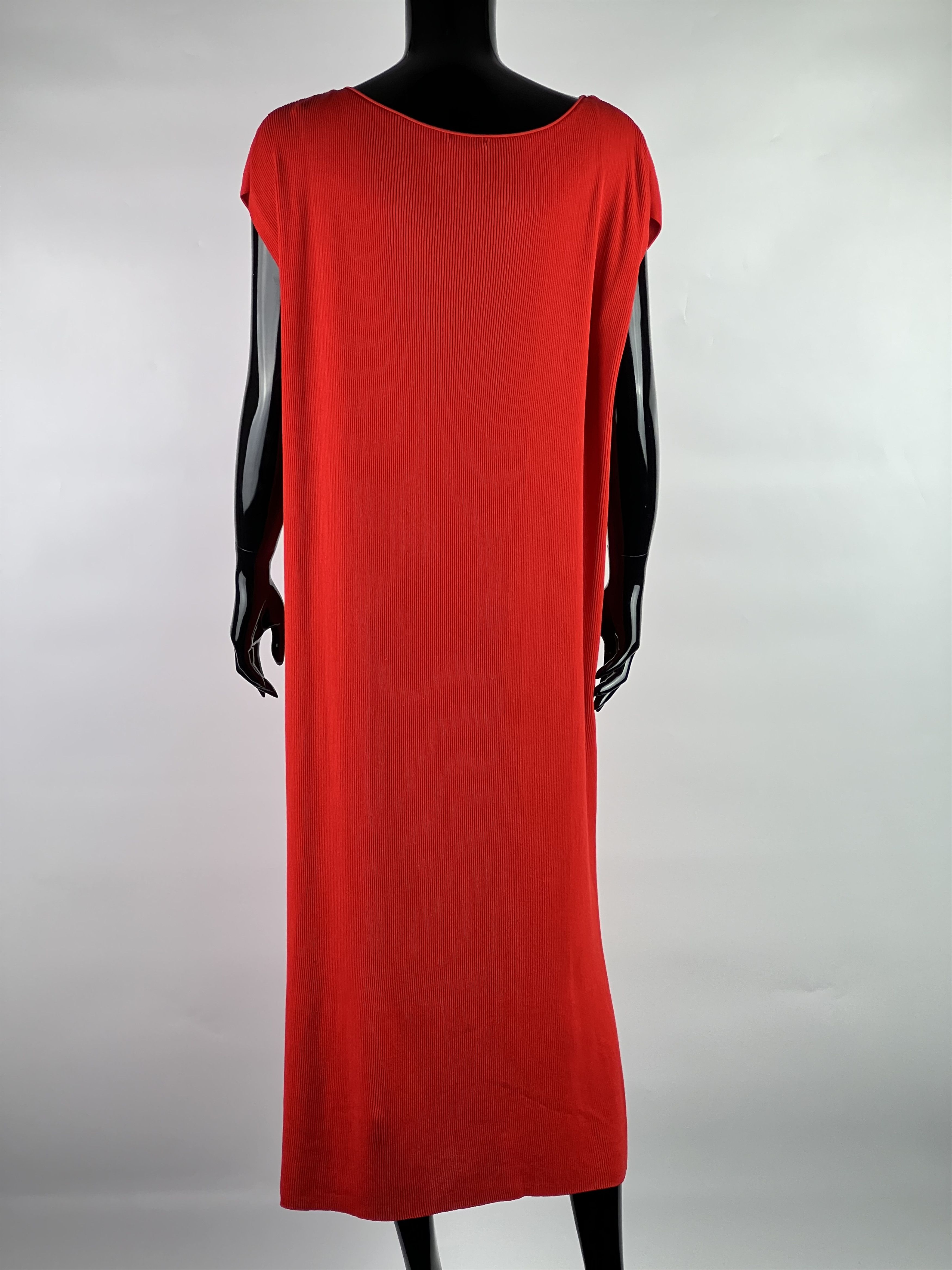 Cos COS Red Ribbed Maxi Dress Size M Size M / US 6-8 / IT 42-44 - 2 Thumbnail