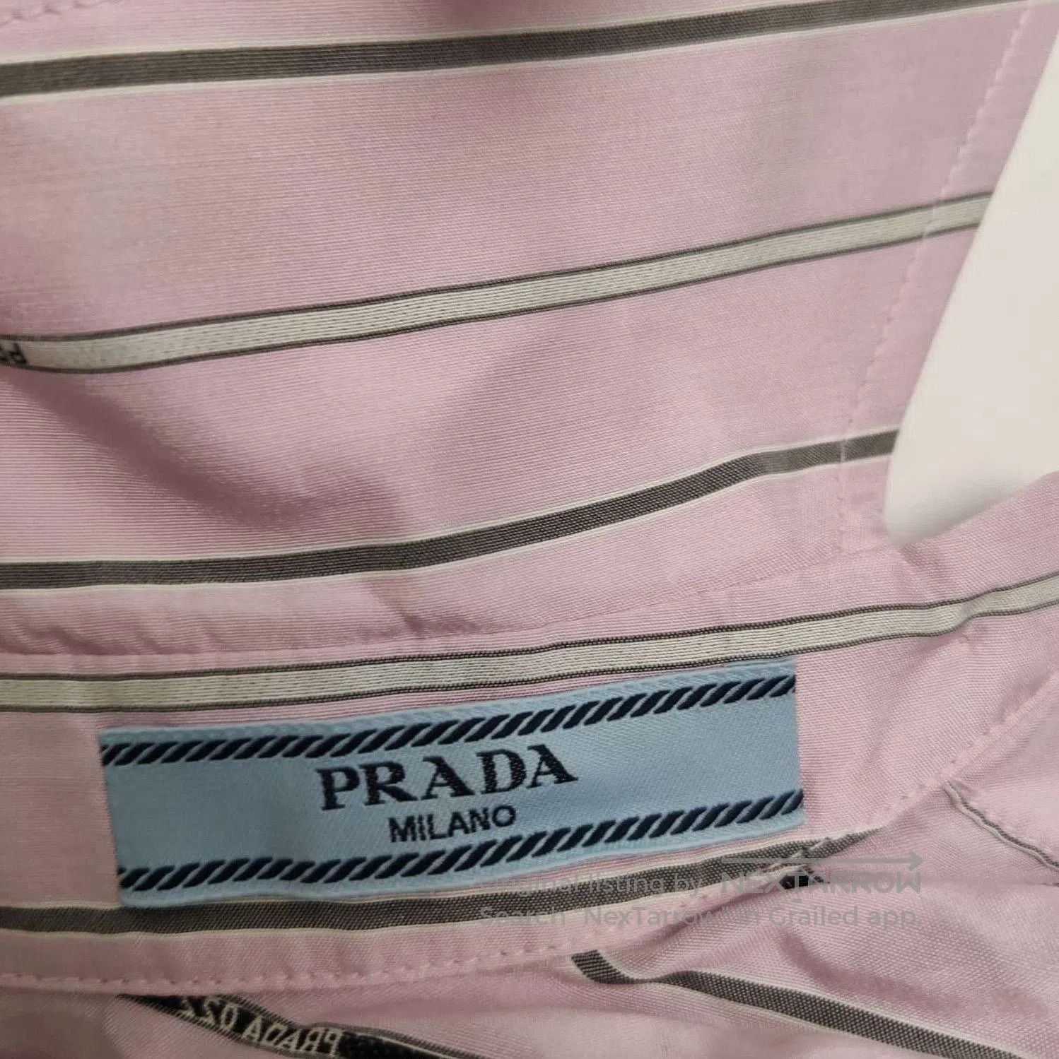 Prada Prada Striped Silk Long. Size L / US 10 / IT 46 - 3 Thumbnail