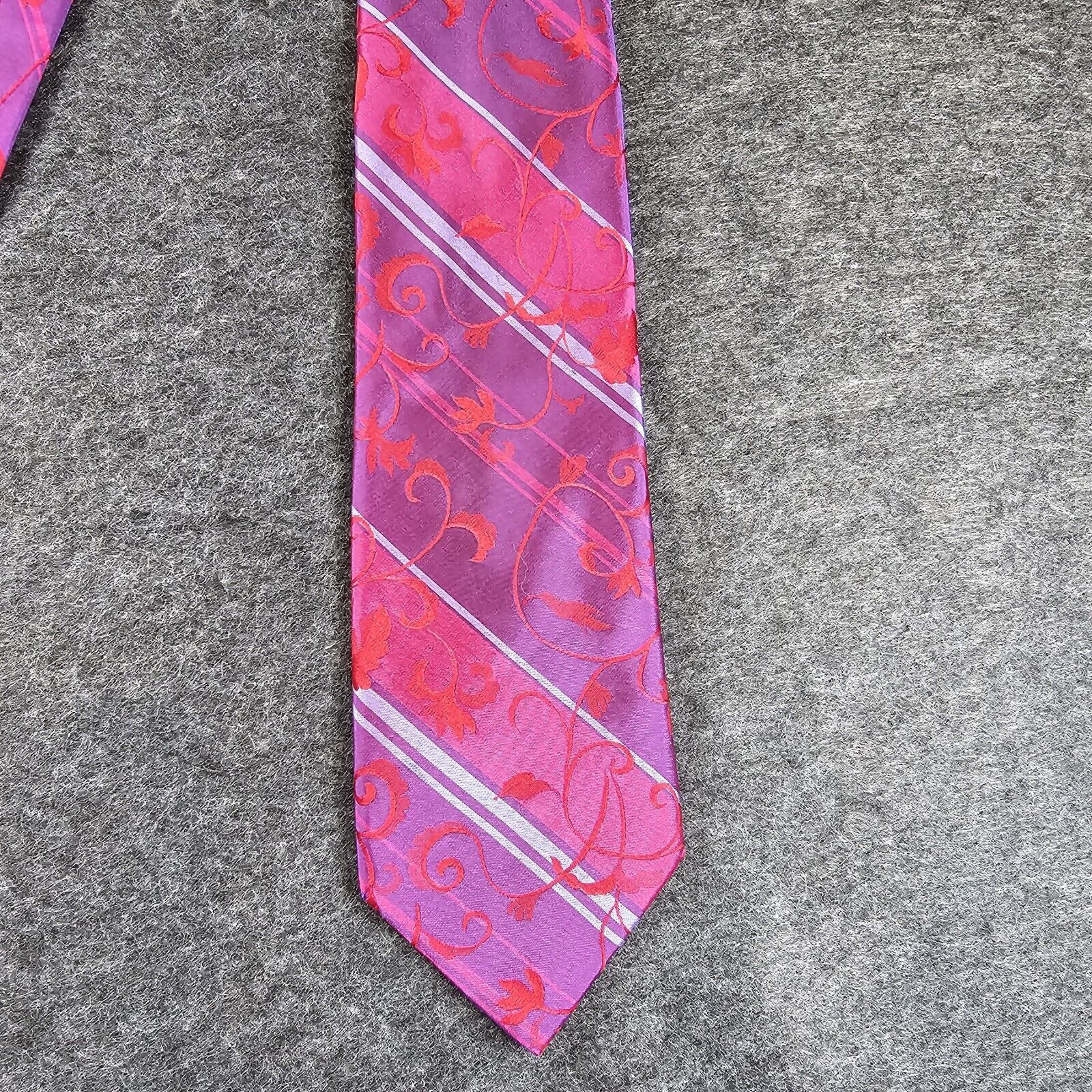 Ted Baker Ted Baker Repp Silk Tie Designer London Luxury USA Stripe Size ONE SIZE - 6 Thumbnail