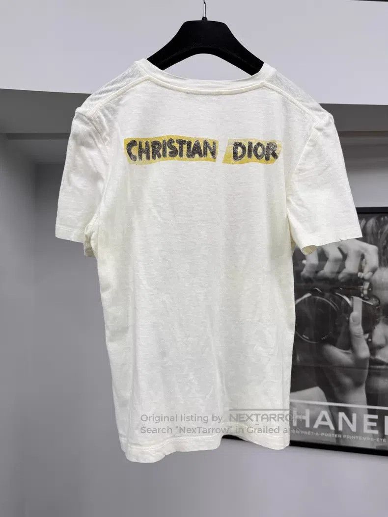 Dior Dior White love print short-sleeved T-shirt Size S / US 4 / IT 40 - 3 Thumbnail
