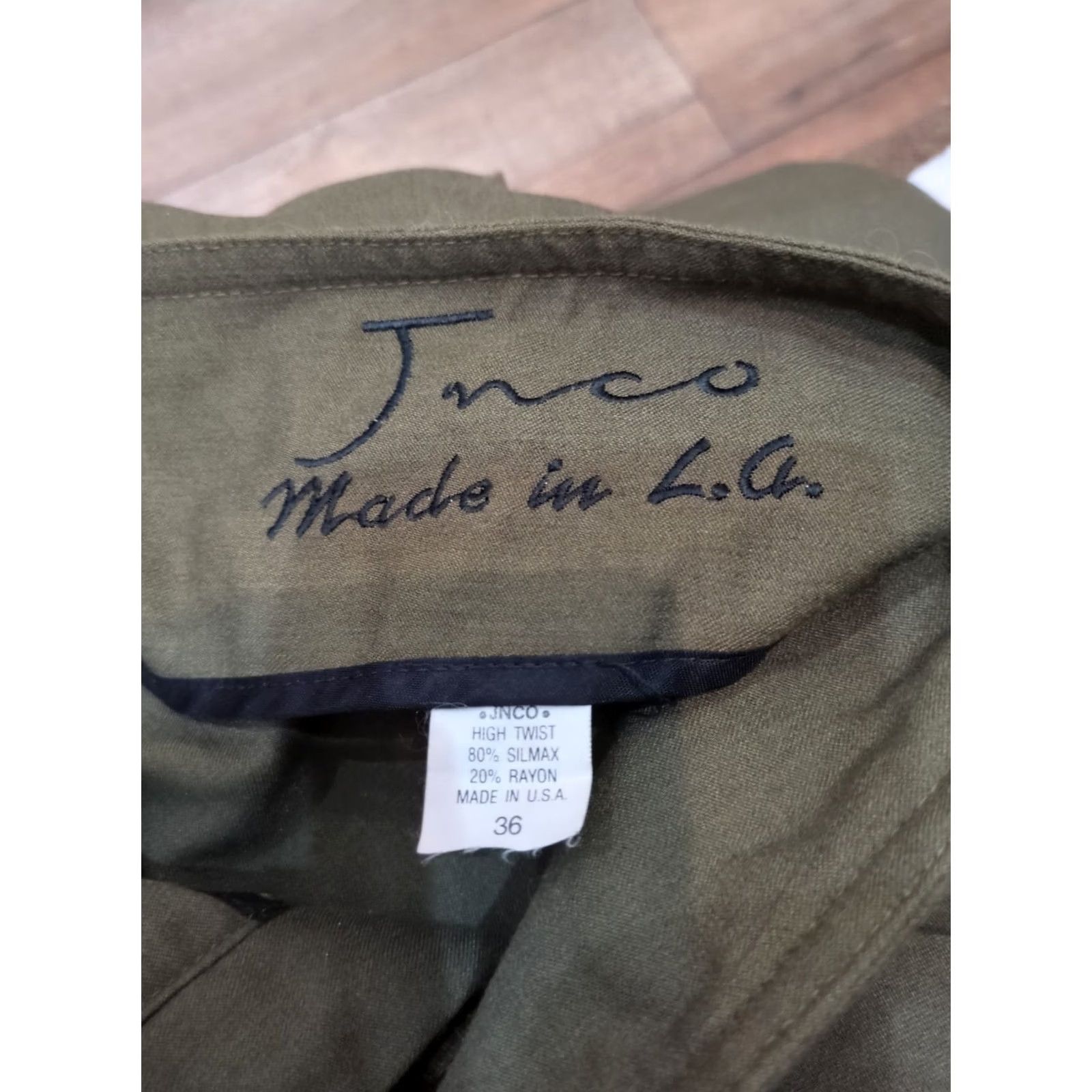 JNCO VINTAGE JNCO Pants Adult 36 Men Pleated High Waist Balloon Leg Camo 1980s Mens Size US 36 / EU 52 - 2 Thumbnail