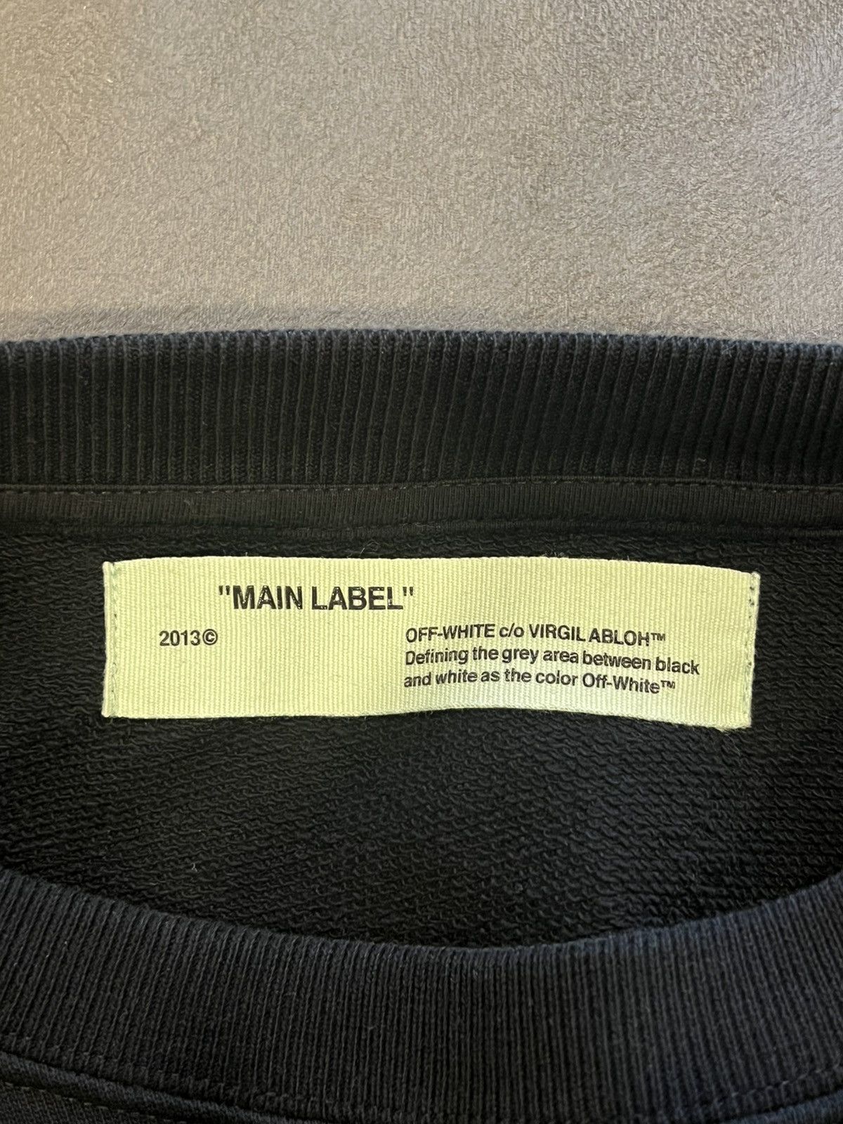 Off-White Off-White black caravaggio crewneck sweatshirt Size US XS / EU 42 / 0 - 3 Thumbnail