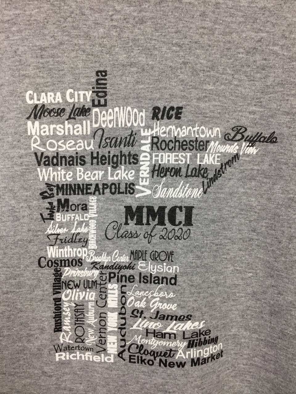 Vintage Gildan DryBlend MMCI Class Of 2020 Graphic Tee Size US XL / EU 56 / 4 - 4 Thumbnail