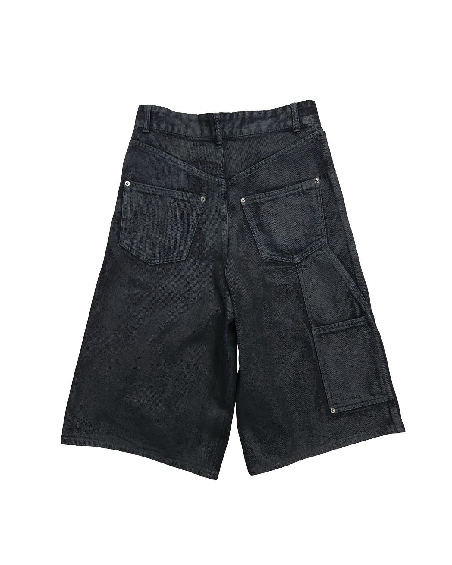 Other Det Blev Sent Waxed Denim Shorts Size US 28 / EU 44 - 2 Thumbnail