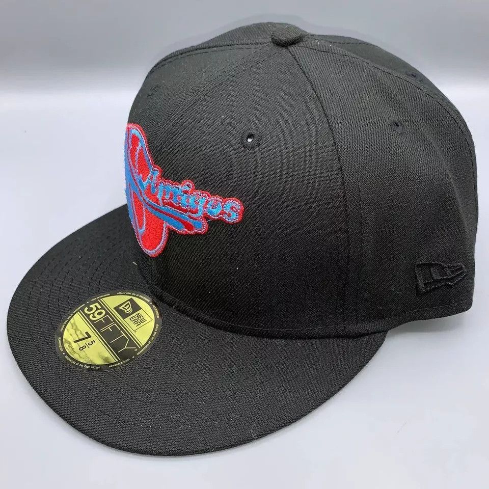 New Era Miami Amigos Hat Men 7 5/8 59Fifty New Era MiLB Fitted Cap Size ONE SIZE - 3 Thumbnail