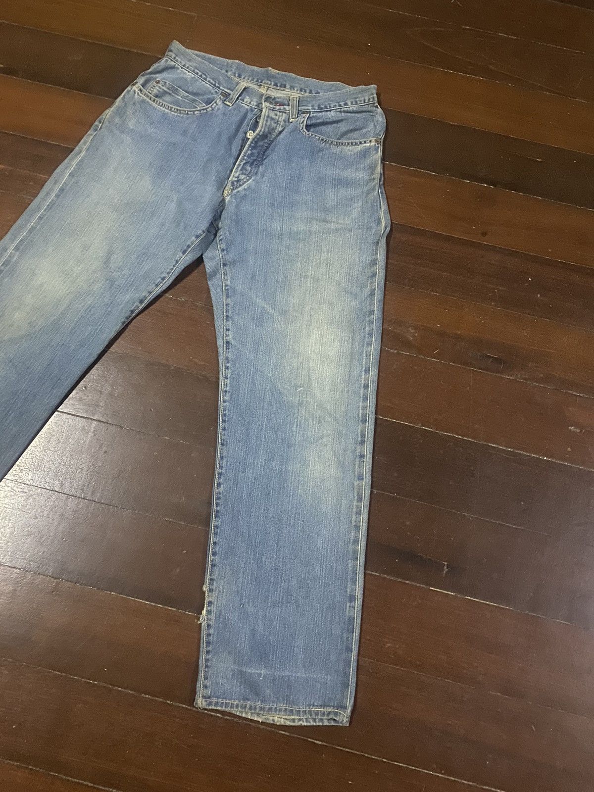 Blue Blue Japan × Japanese Brand × Vintage FIRE 🔥 Vintage HR Market Blue Blue selvedge distressed B-1 Size US 34 / EU 50 - 3 Thumbnail
