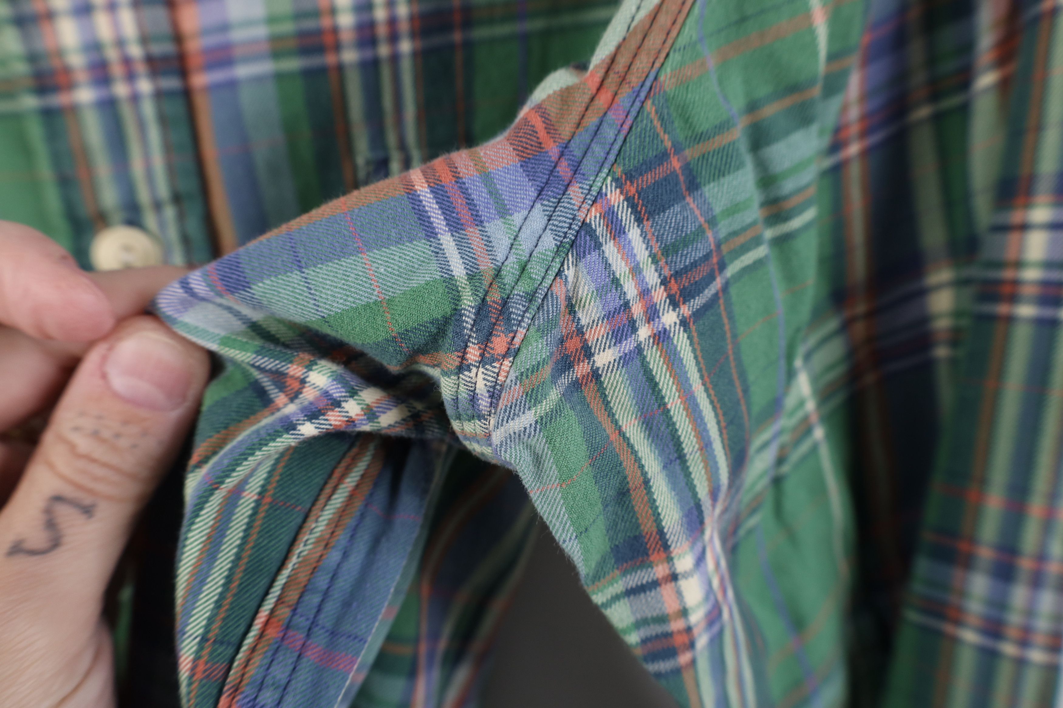 Ralph Lauren Vintage 90s Ralph Lauren Madras Plaid Flannel Button Shirt Size US M / EU 48-50 / 2 - 7 Thumbnail