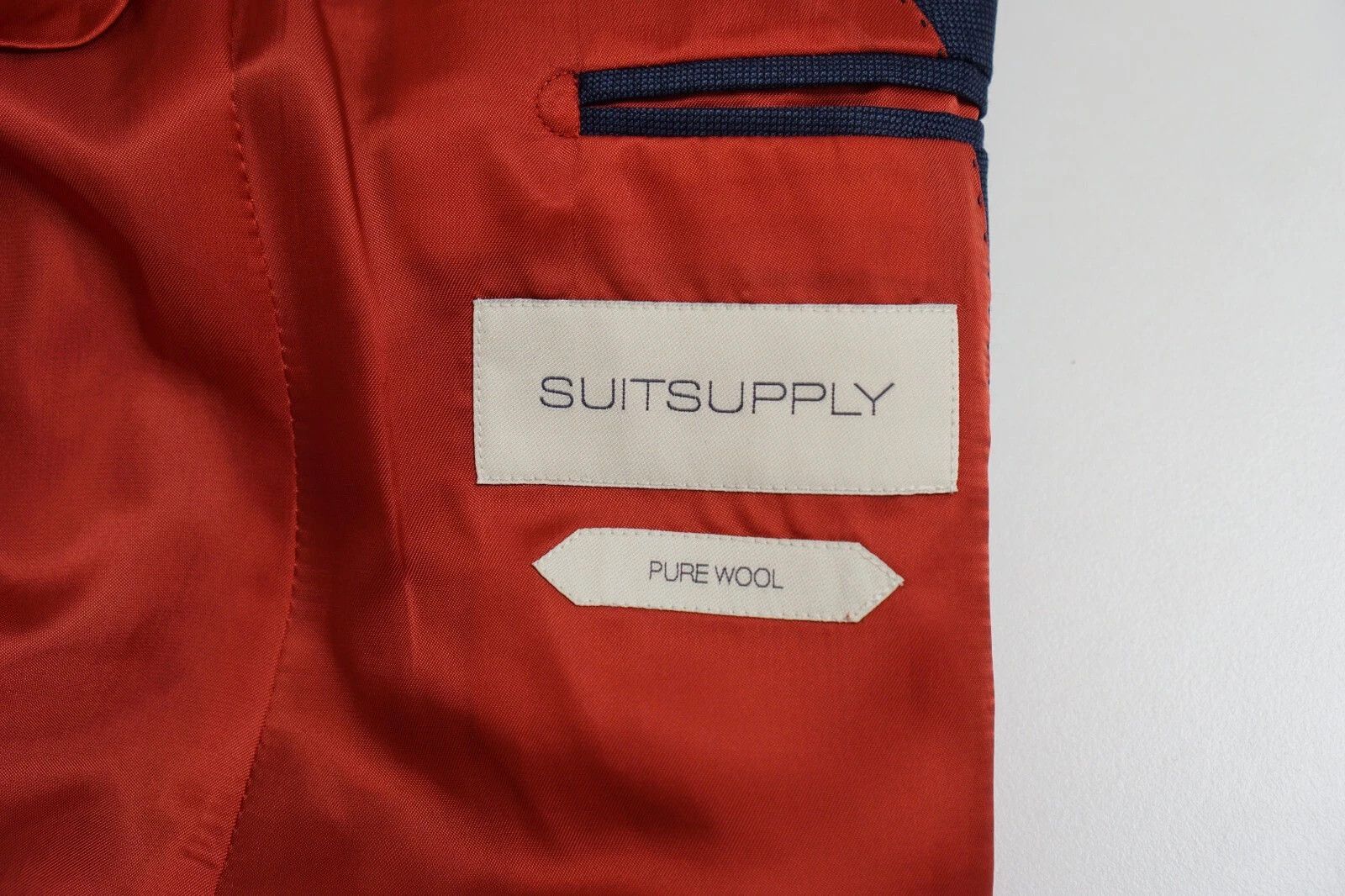 Suitsupply Men Suitsupply Blazer Sienna Vitale Barberis Wool Blue US36 Size 36R - 4 Thumbnail