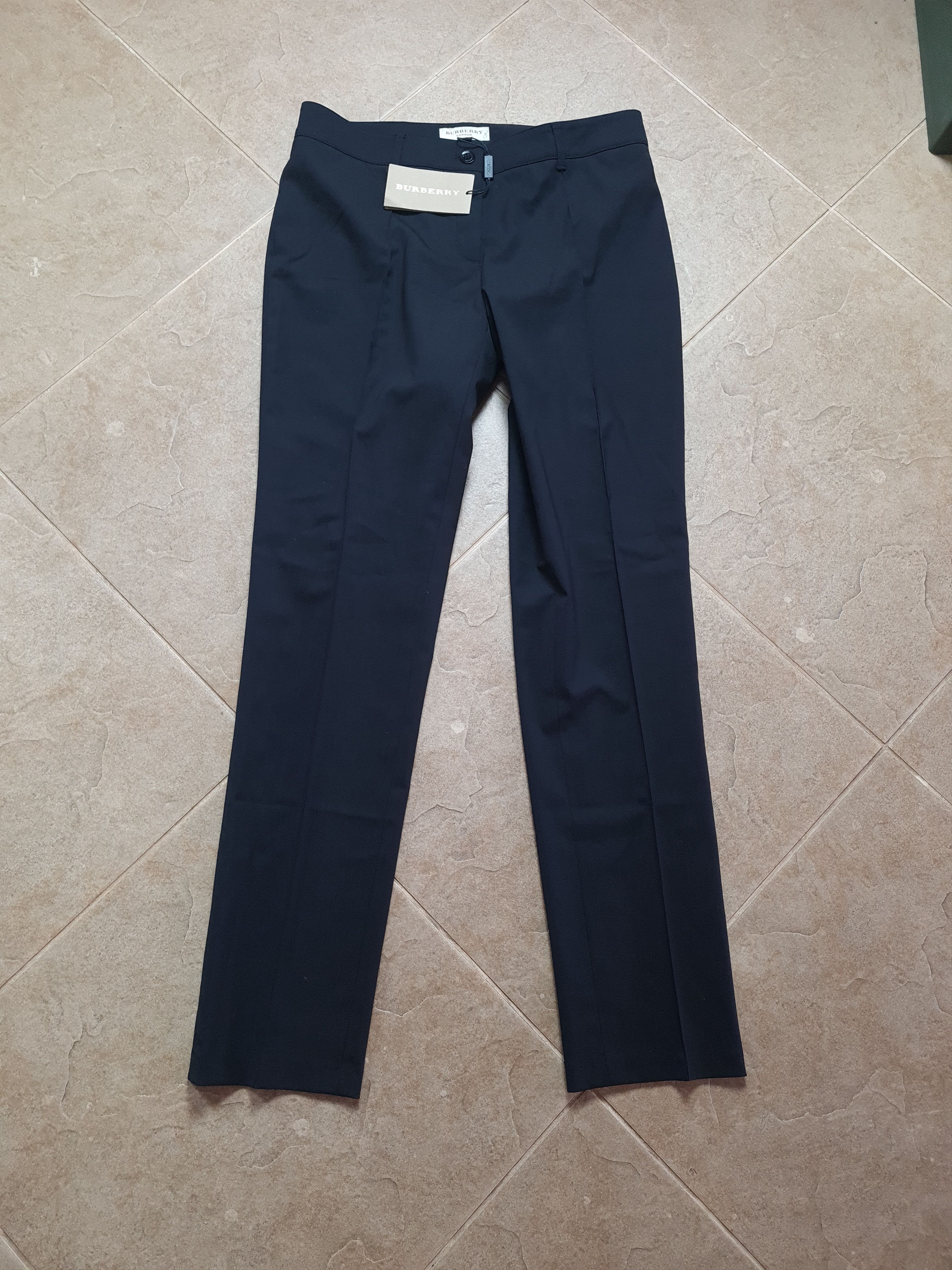 Burberry Vintage Pant Burberry London Wool Black Dress womens Pants Size 32" / US 10 / IT 46 - 2 Thumbnail