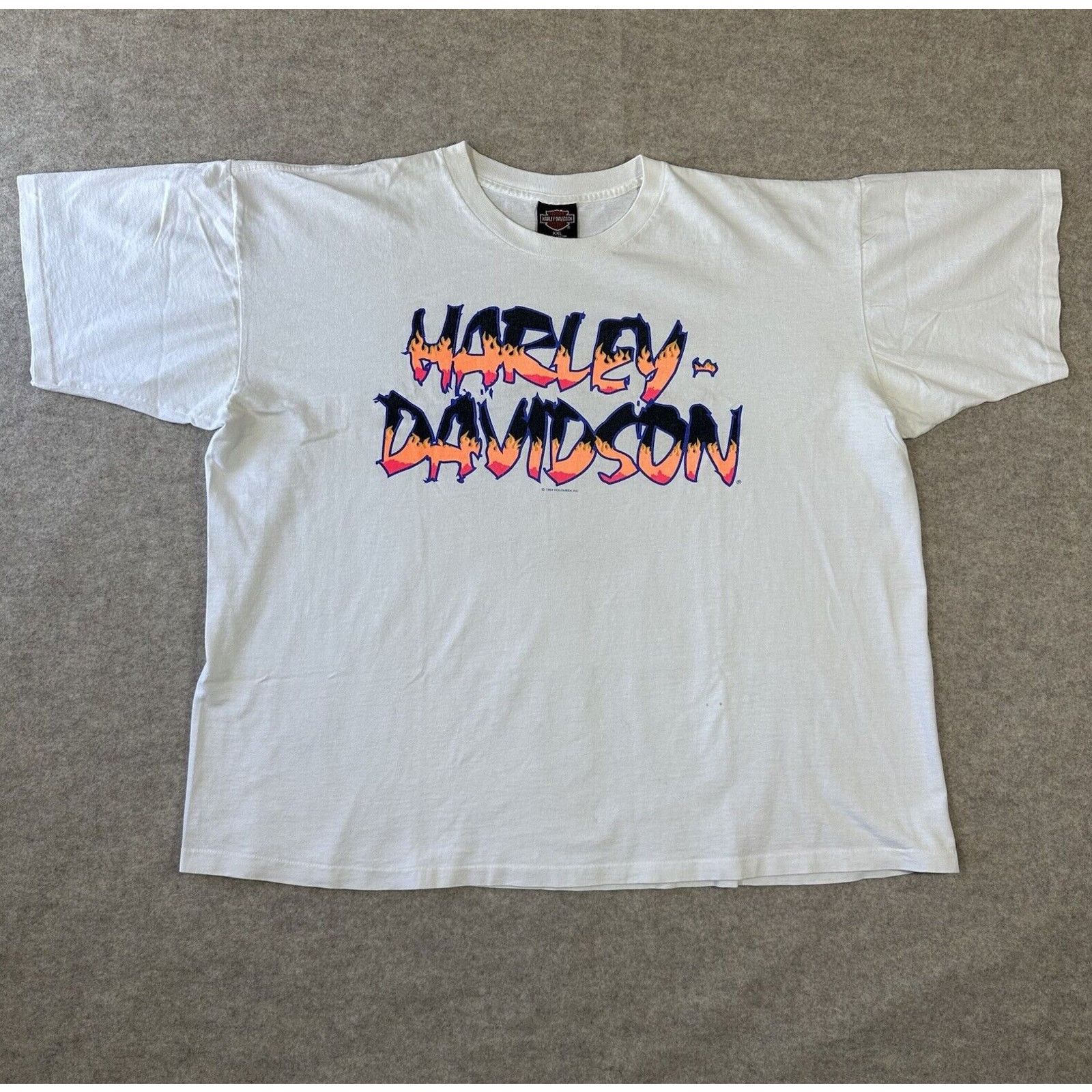 Harley Davidson Vintage Harley Davidson Flame Logo 94’ Tee Polar Bear Size US XXL / EU 58 / 5 - 1 Thumbnail
