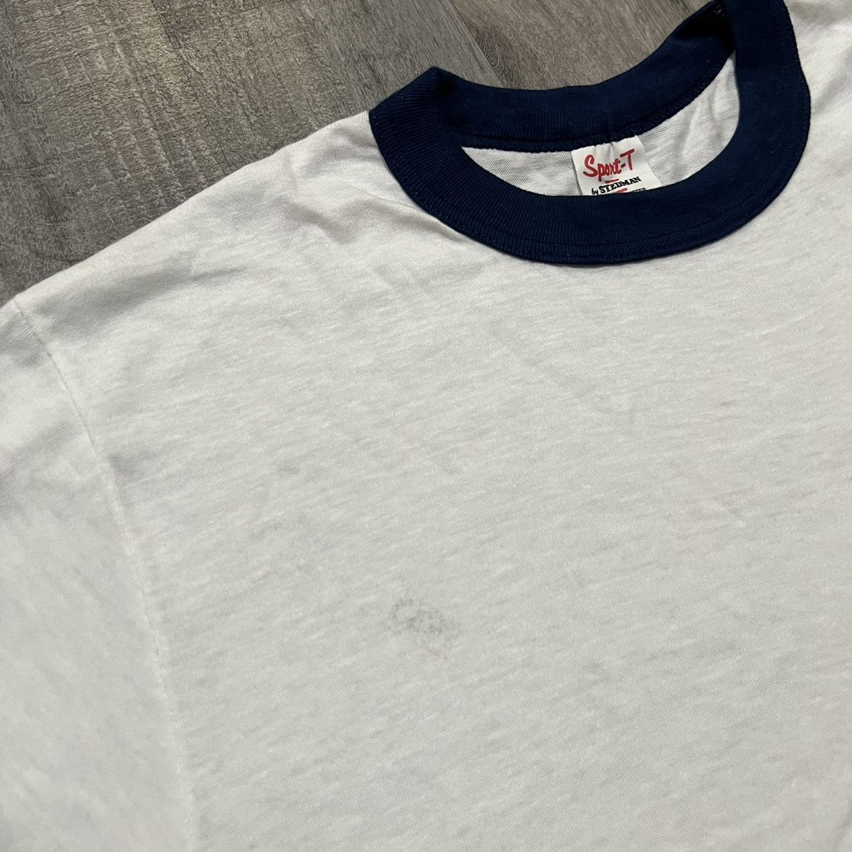 Vintage VTG Air Force Academy 70s/80s White Ringer USAF Military Tee Size US L / EU 52-54 / 3 - 3 Thumbnail