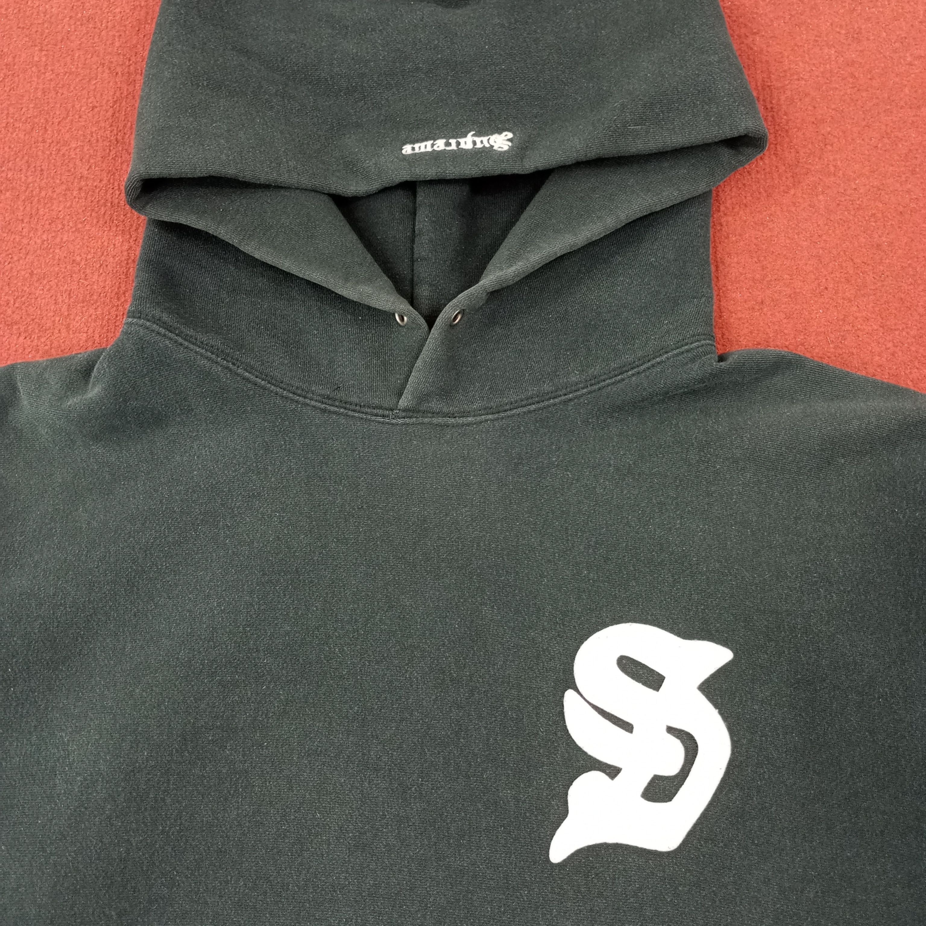 Vintage Supreme X Custom Stussy Art Logo Style Hoodie c215n20 Size US L / EU 52-54 / 3 - 4 Thumbnail