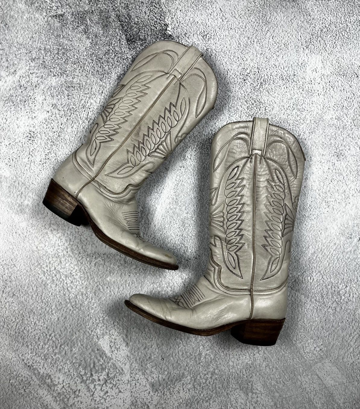 Vintage Leather cowboy boots paul warmer Size US 6 / IT 36 - 1 Thumbnail