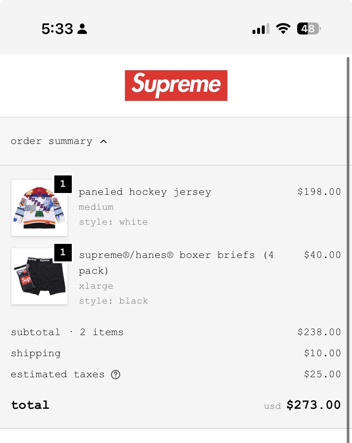 Supreme Supreme Paneled Hockey Jersey Size US M / EU 48-50 / 2 - 1 Thumbnail