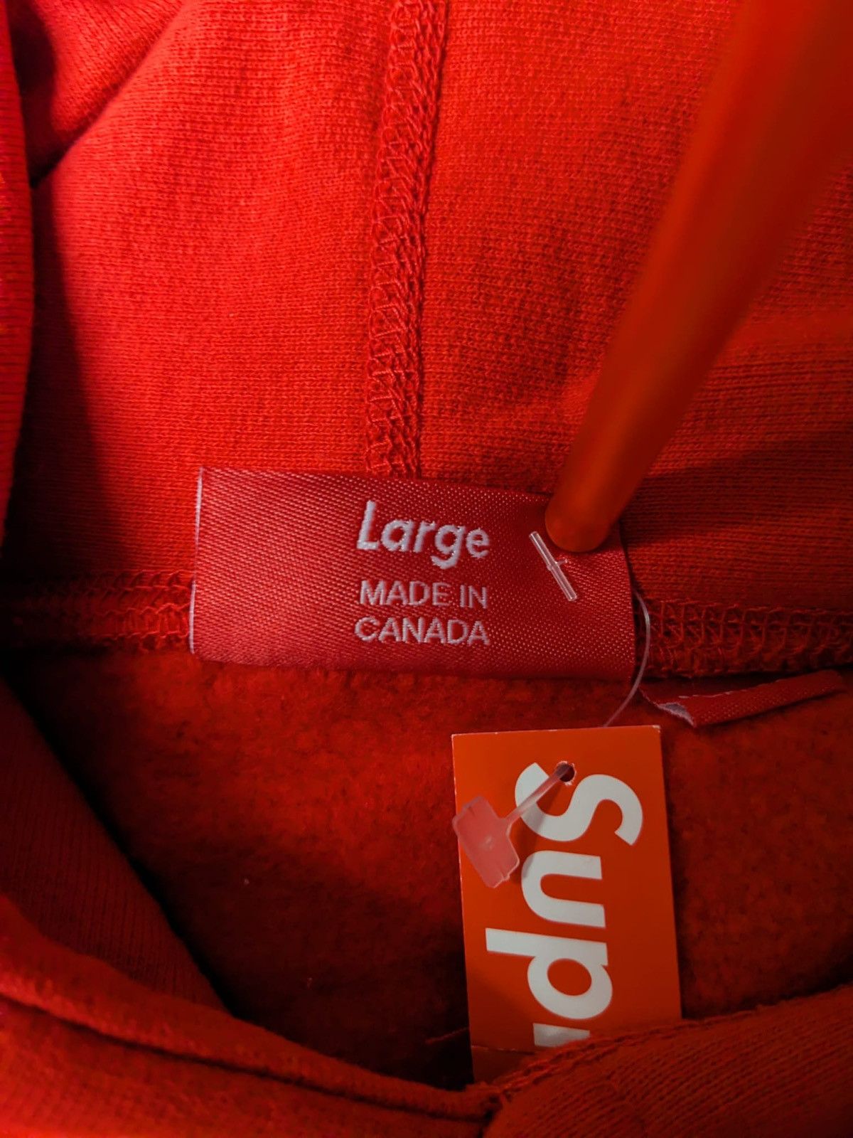 Supreme FW19 SUPREME BANDANA BOX LOGO HOODED SWEATSHIRT HOODIE RED L Size US L / EU 52-54 / 3 - 4 Thumbnail