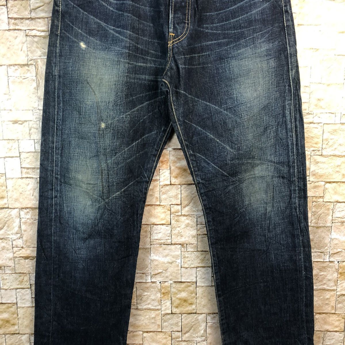 Levi's 501 Levis Blue Disstressed Denim Pants #A953 Size US 34 / EU 50 - 6 Thumbnail