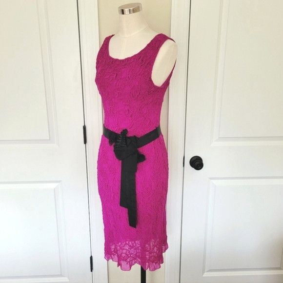 Vacation Yoana Baraschi Sleeveless Embroidered Belted Chiffon Dress Size M / US 6-8 / IT 42-44 - 4 Thumbnail