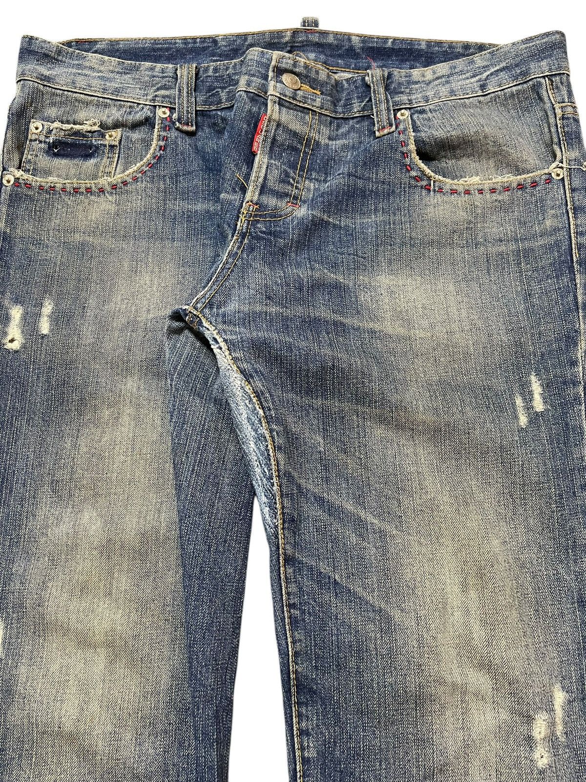 Dsquared2 Vintage Japanese Dsquared2 Faded Wash Distress Loose Jeans Size US 38 / EU 54 - 4 Thumbnail