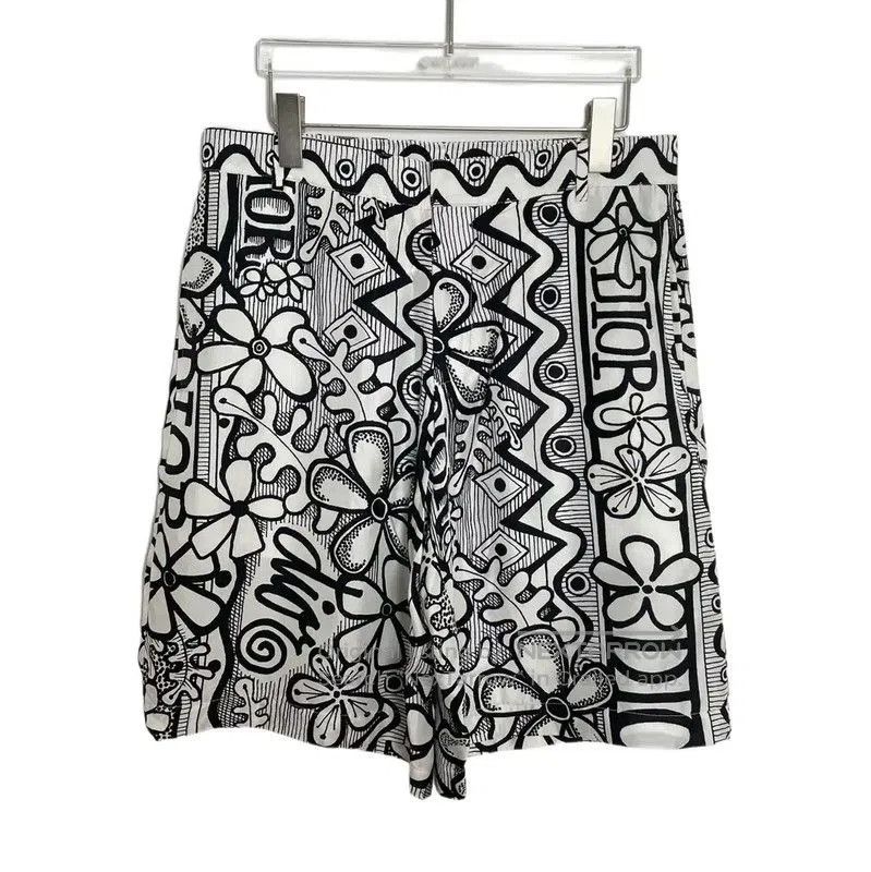 Dior Dior Men's Summer Patterned Silk Shorts . Size US 38 / EU 54 - 2 Thumbnail