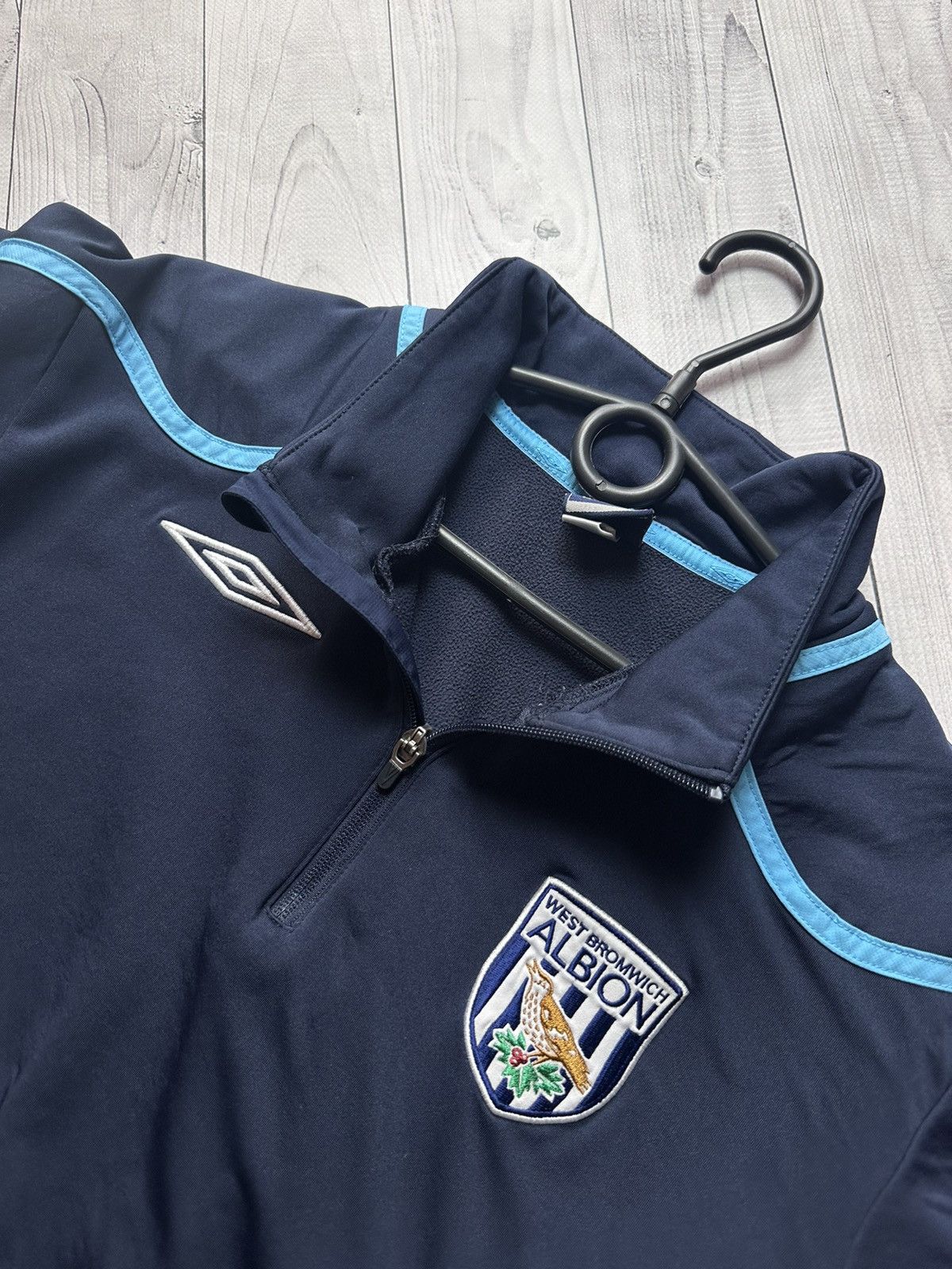 Umbro × Vintage Vintage Umbro West Bromwich soccer sweatshirt zip 1/4 L Size US L / EU 52-54 / 3 - 5 Thumbnail
