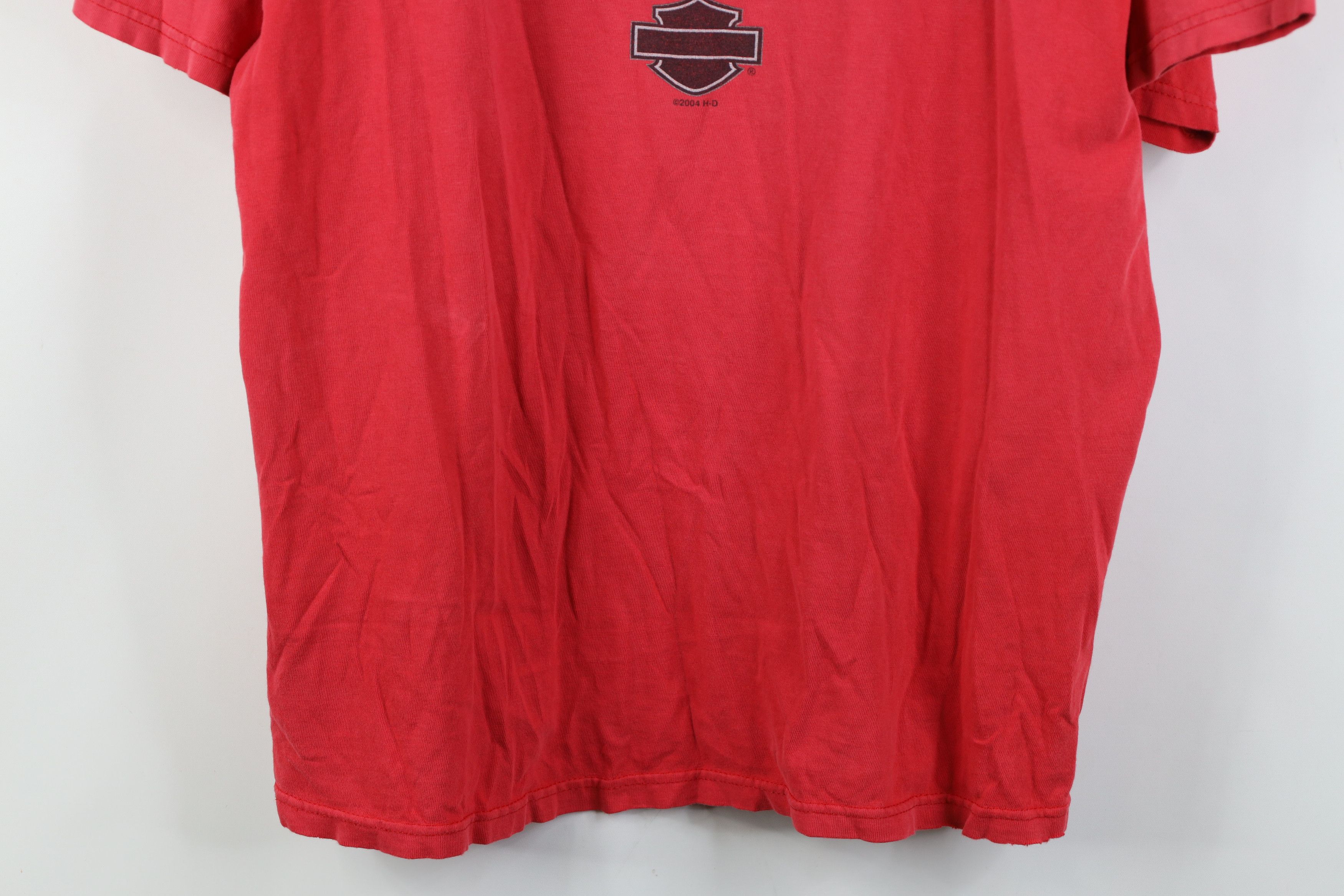 Harley Davidson Vintage Y2K Harley Davidson Spell Short Sleeve T-Shirt Red Size US XL / EU 56 / 4 - 3 Thumbnail