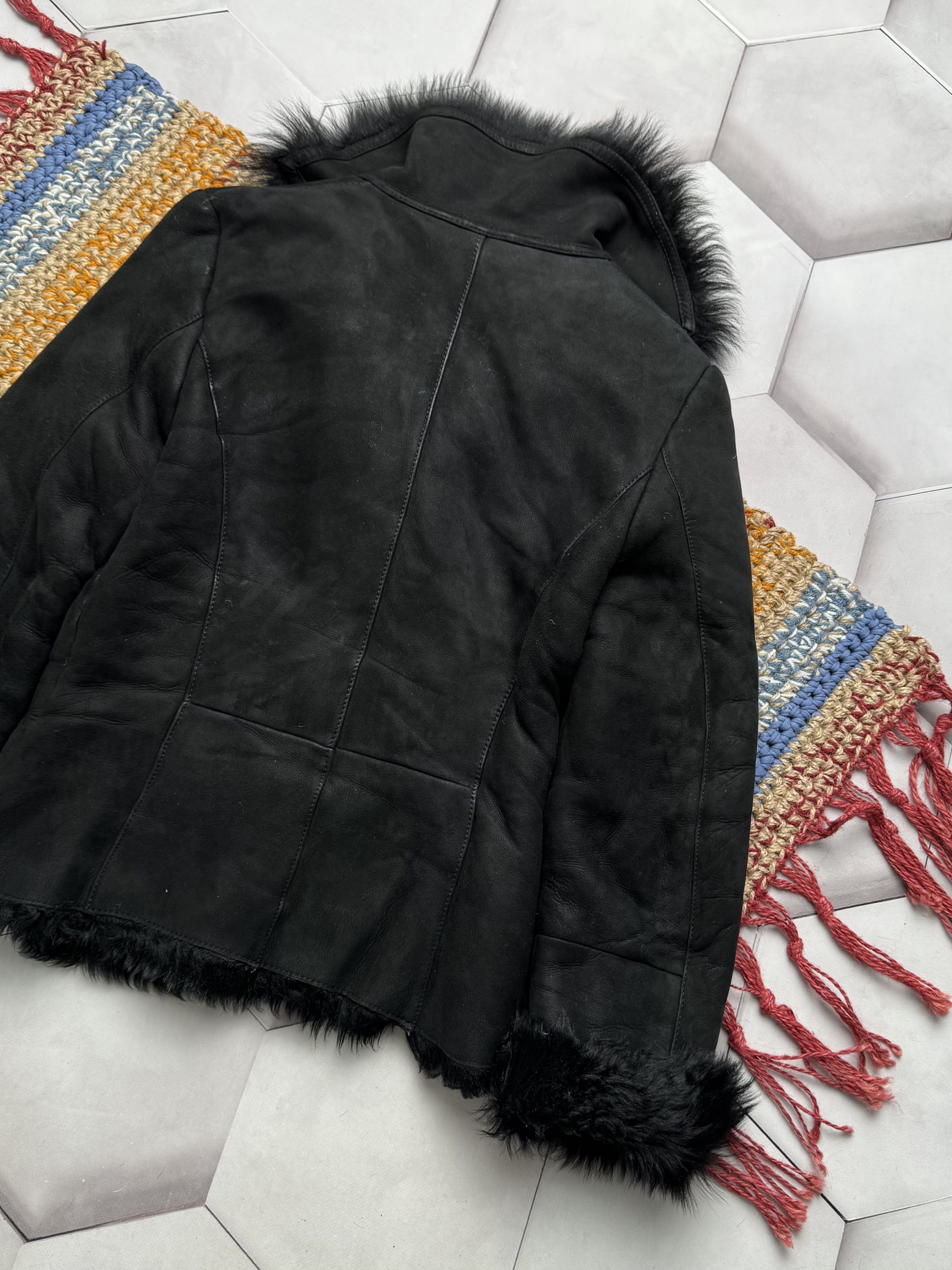 Japanese Brand Vintage Real Sheepskin Jacket (E4) Size S / US 4 / IT 40 - 12 Thumbnail