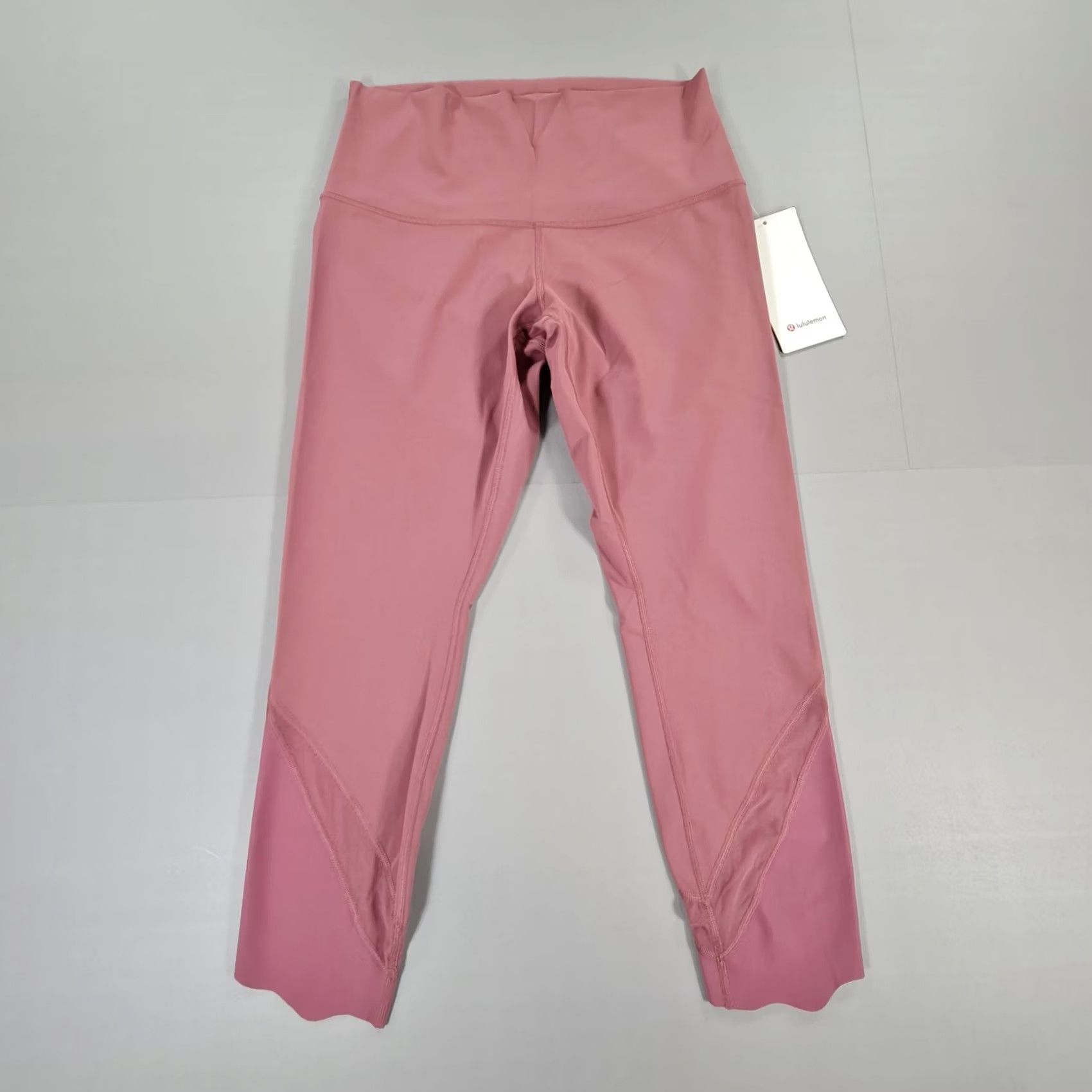 Lululemon VINTAGE Lululemon Womens Leggings Pink 14 UK Wunder Under Crop High-Rise 24'' Zip Pocket Womens Size 36" / US 14 / IT 50 - 4 Thumbnail
