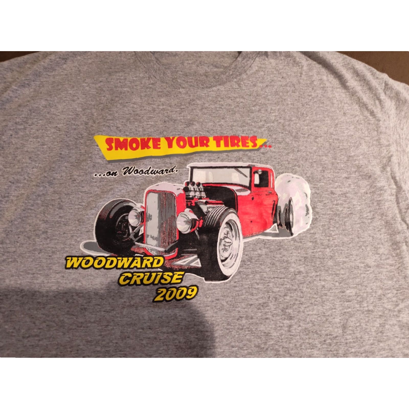 Gildan VINTAGE Dream Cruise T-Shirt Gray 2009 Cars Michigan XL Men Crew Neck Short Sleeve Cotton Gildan Logo Shirt Size US XL / EU 56 / 4 - 2 Thumbnail