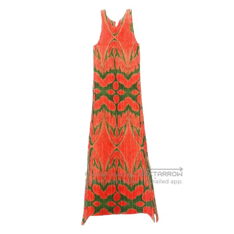 gold fish dress Eileen Goldfish Embroidered Maxi Slip Dress main image 0