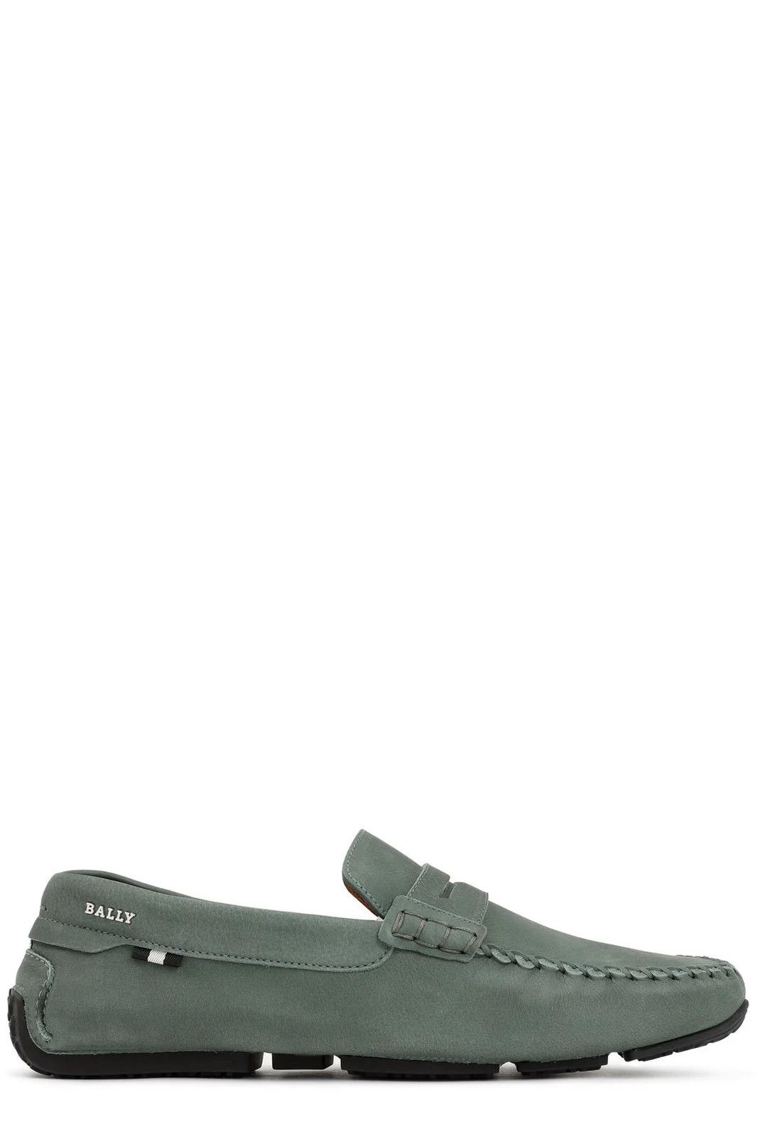 Bally o1y1224 Logo Slip On Loafers in Sage Green Size US 7 / EU 40 - 3 Thumbnail