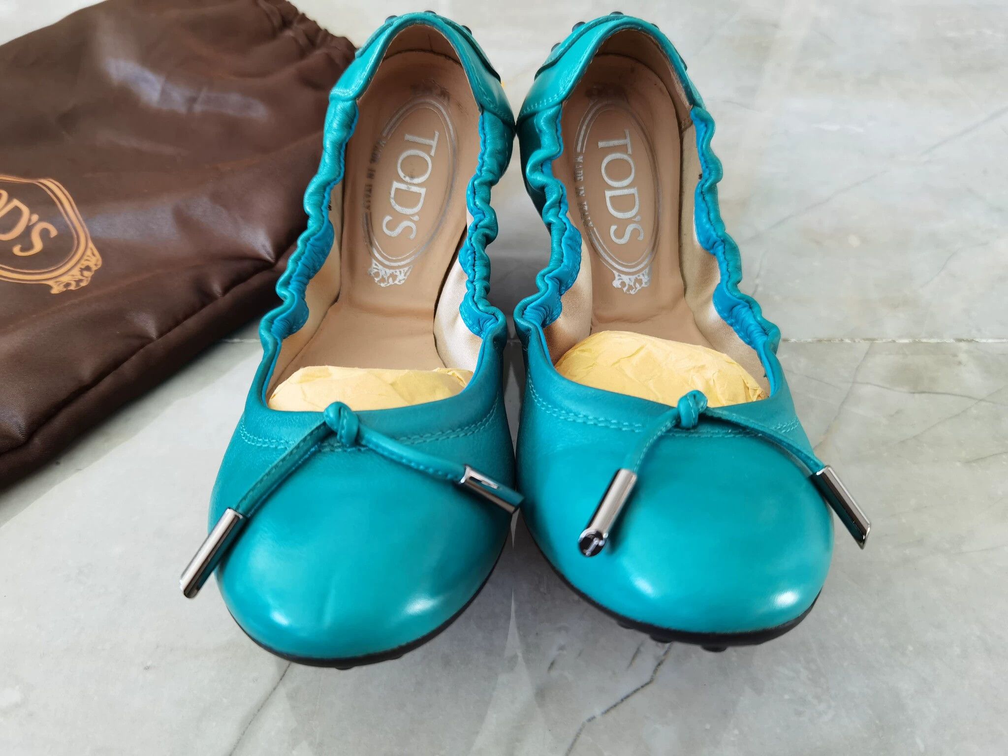 Tod's TOD'S Women's Gommino Glossy Leather Ballet Flat Size 6 Size US 6 / IT 36 - 2 Thumbnail