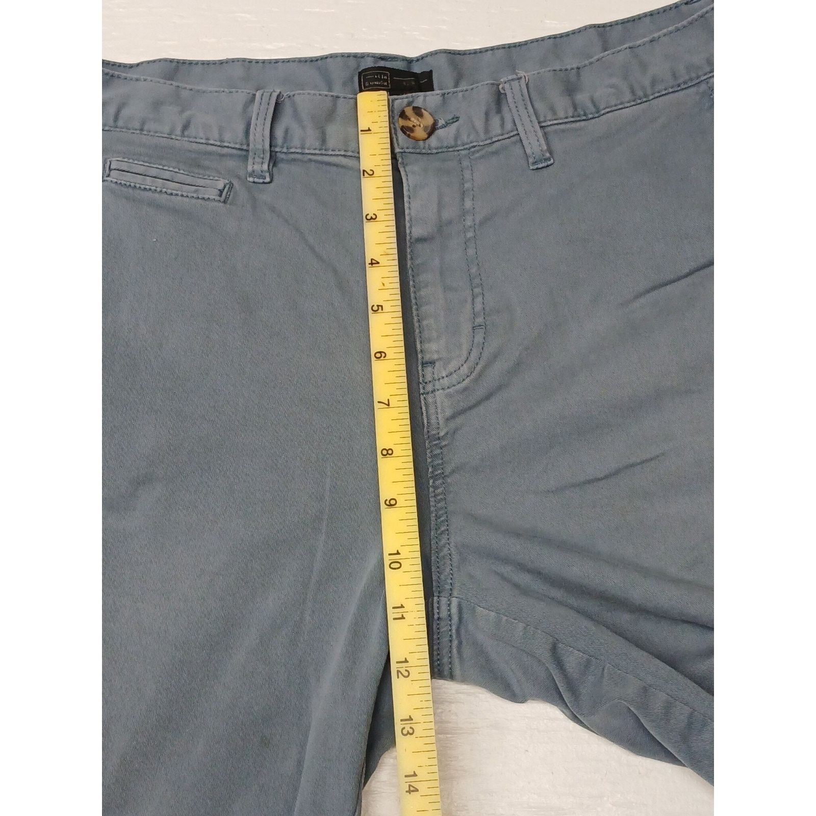 Other 14th & Union Slim Fit (34W) Blue Khaki Dress Casual Shorts Size US 34 / EU 50 - 3 Thumbnail